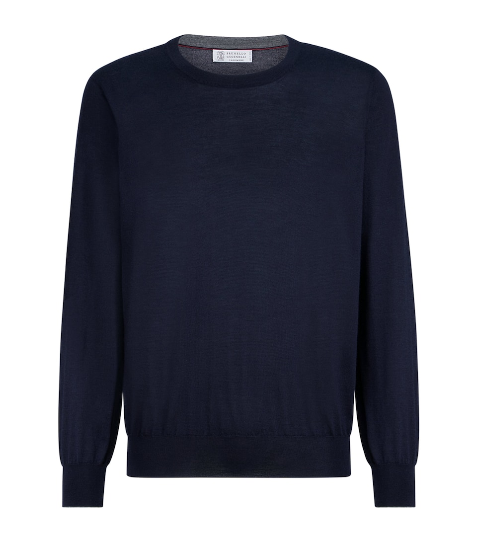 Cashmere-Silk Crew-Neck Sweater