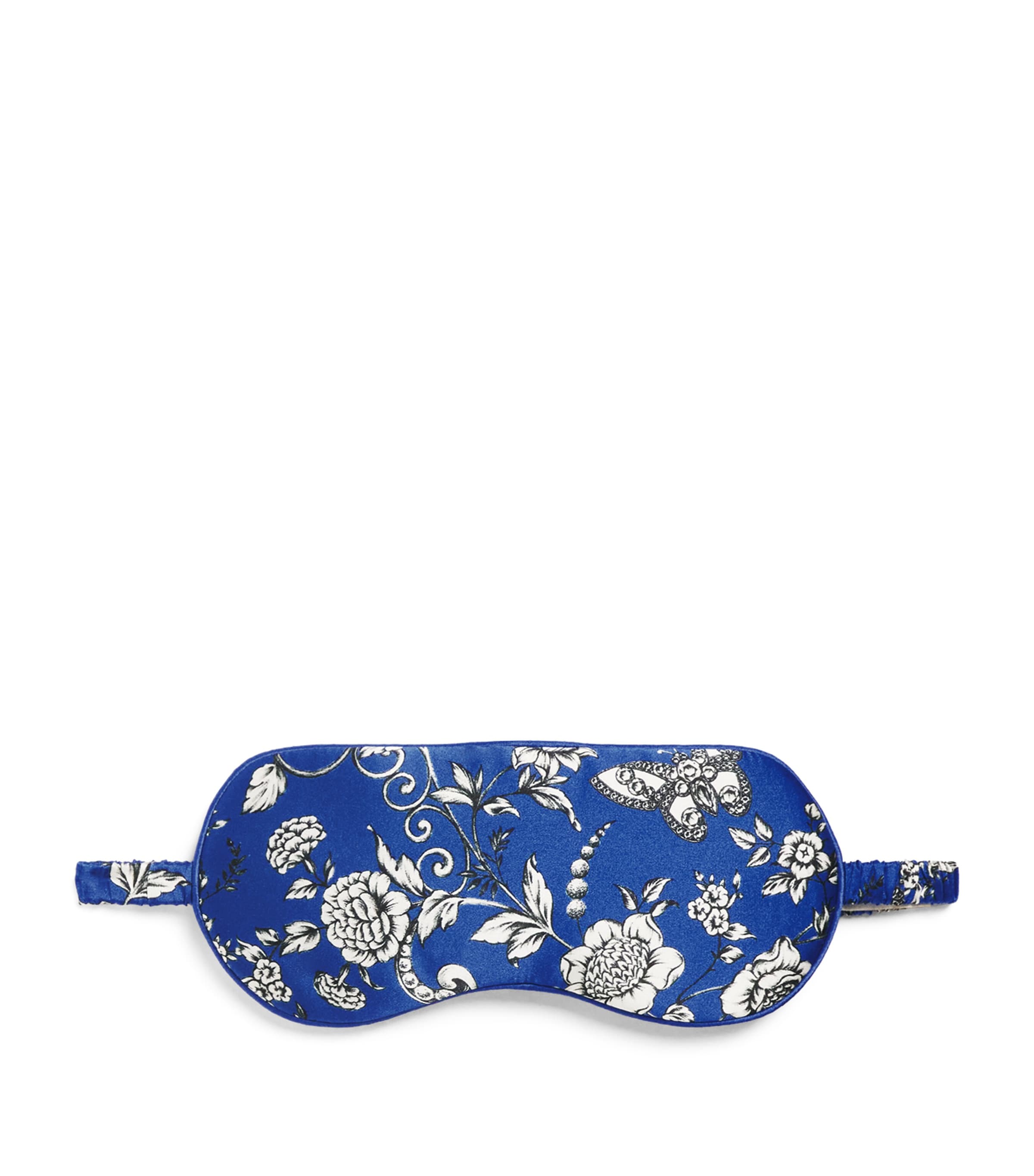 Silk Butterfly Print Sleep Mask