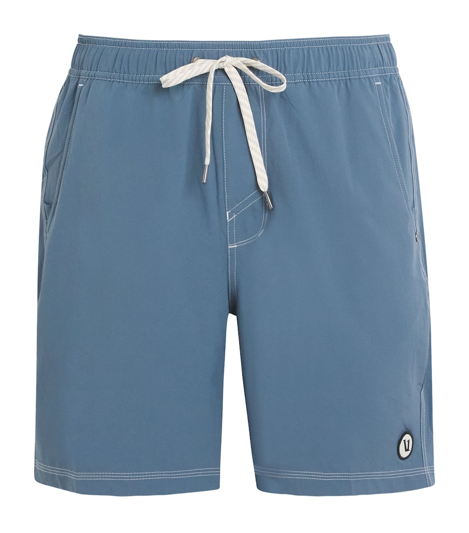 VUORI Mens 7'' Lined Kore Shorts Bea Blue Sea Washed