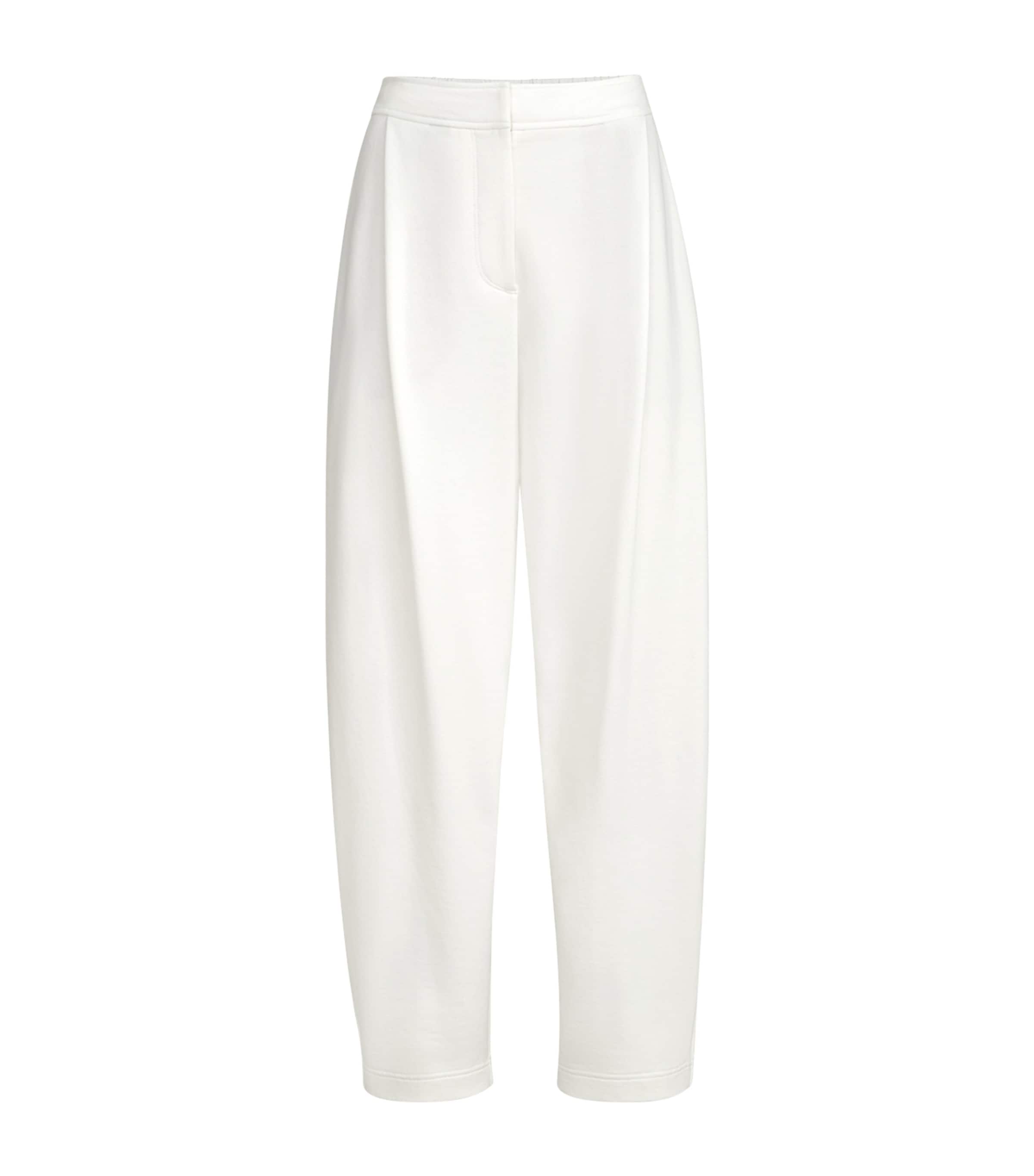Brunello Cucinelli Womens Cotton Pleated Track Pants