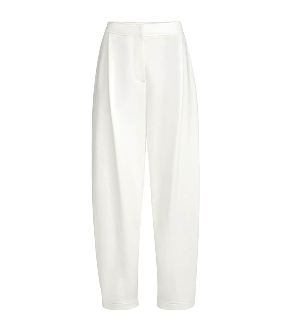 Brunello Cucinelli Womens Cotton Pleated Track Pants