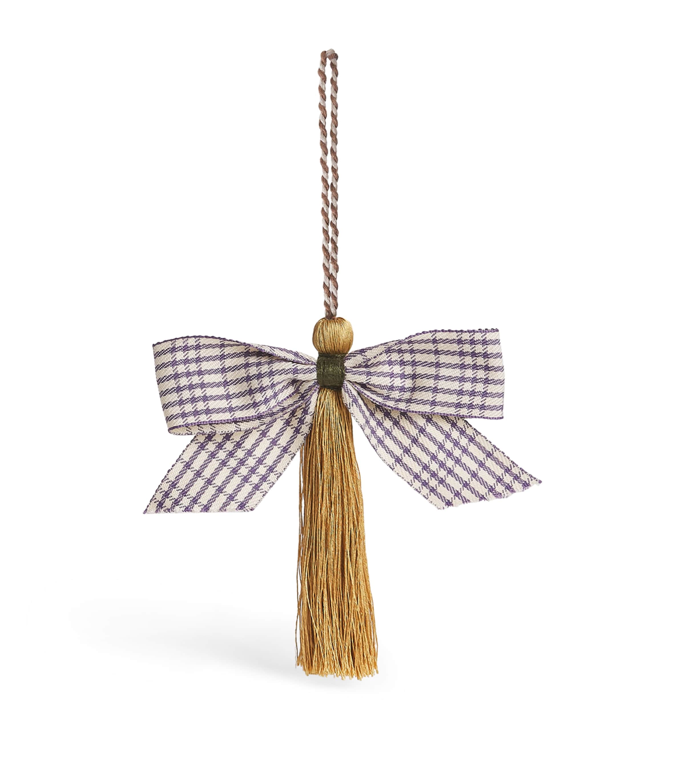 Jessica Light Tassel Bow Tree Decoration Gold/purple