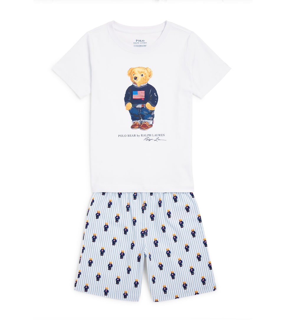 Ralph Lauren Kids Polo Bear Pyjama Set (7 Years) Blue