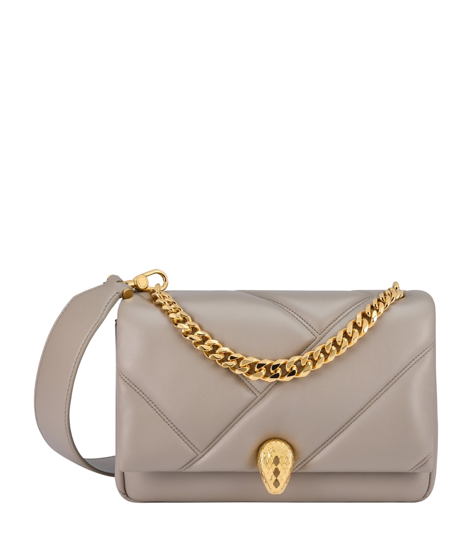 Bvlgari Mini Serpenti Cabochon Cross-Body Bag Grey Dark