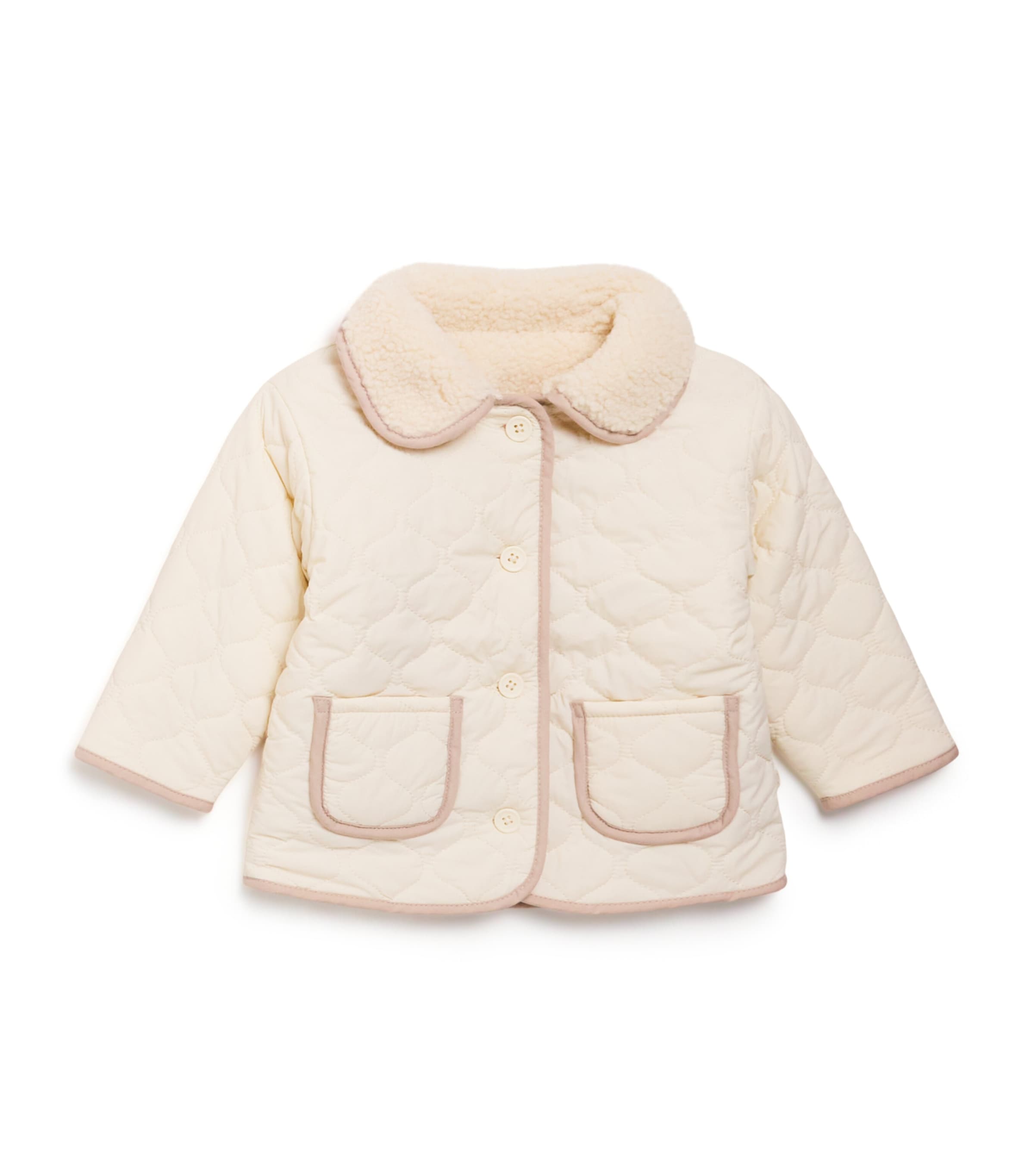 Borg Reversible Quilted Jacket (6 Months - 3 Years)