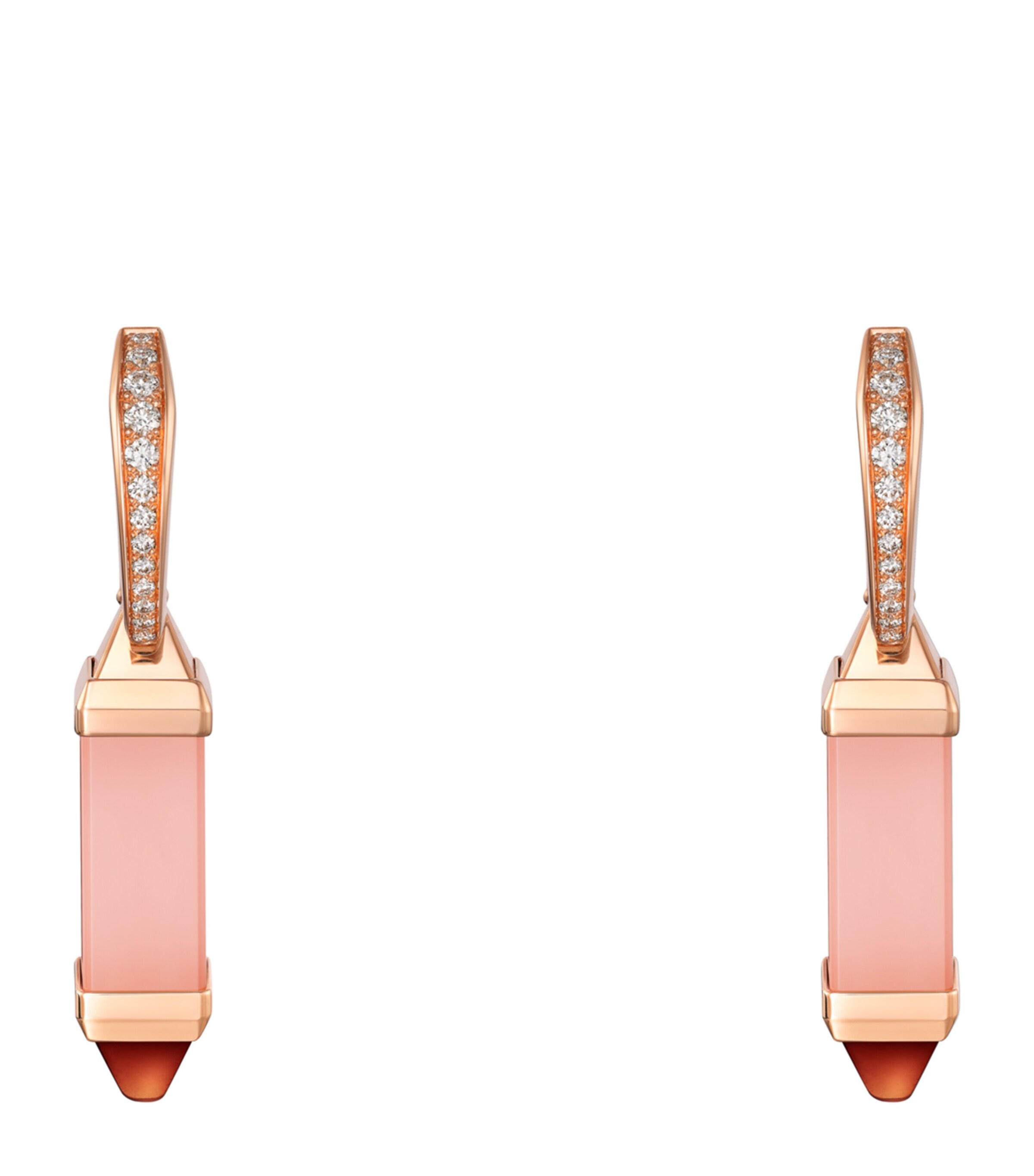 Rose Gold, Diamond and Gemstone Les Berlingots de Cartier Earrings