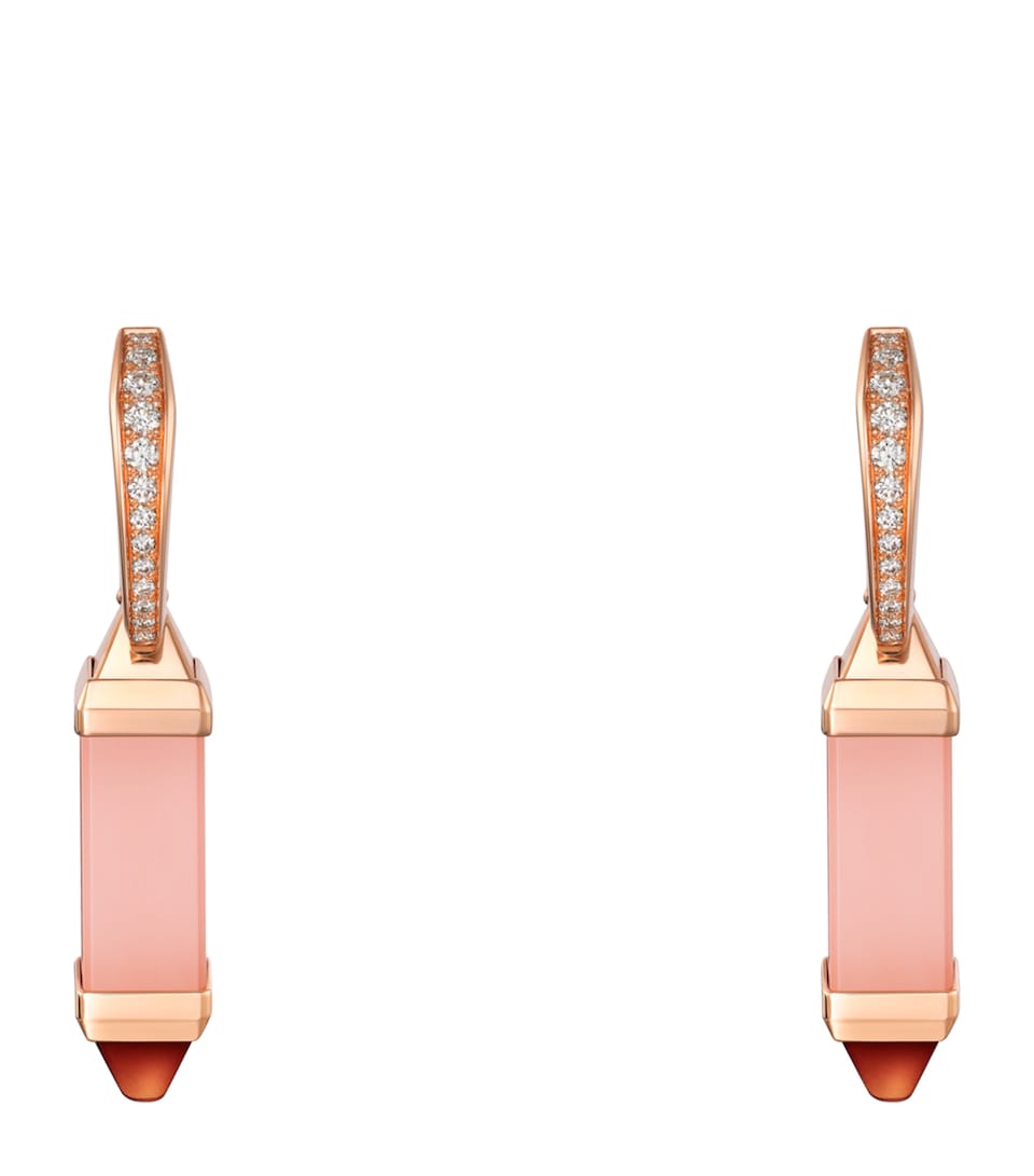Rose Gold, Diamond and Gemstone Les Berlingots de Cartier Earrings