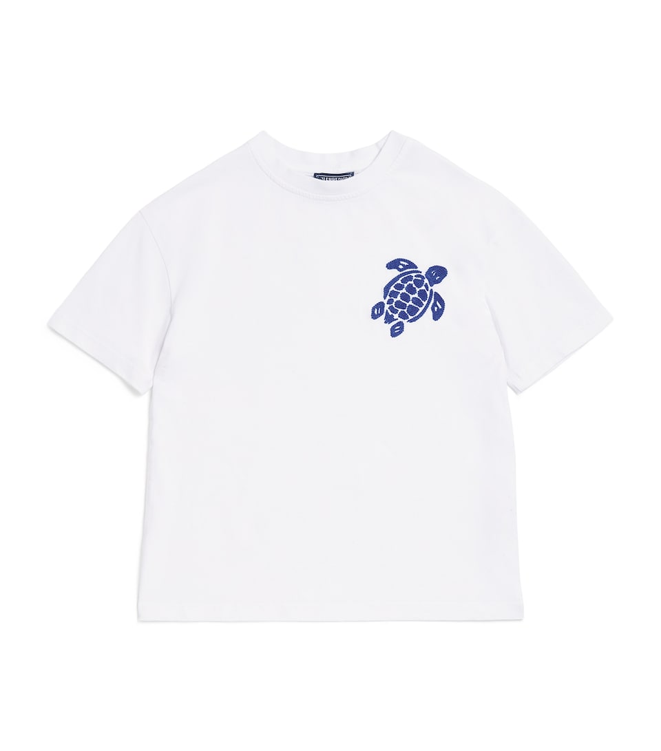 Vilebrequin Kids Cotton Embroidered Turtle T-Shirt (2-14 Years)