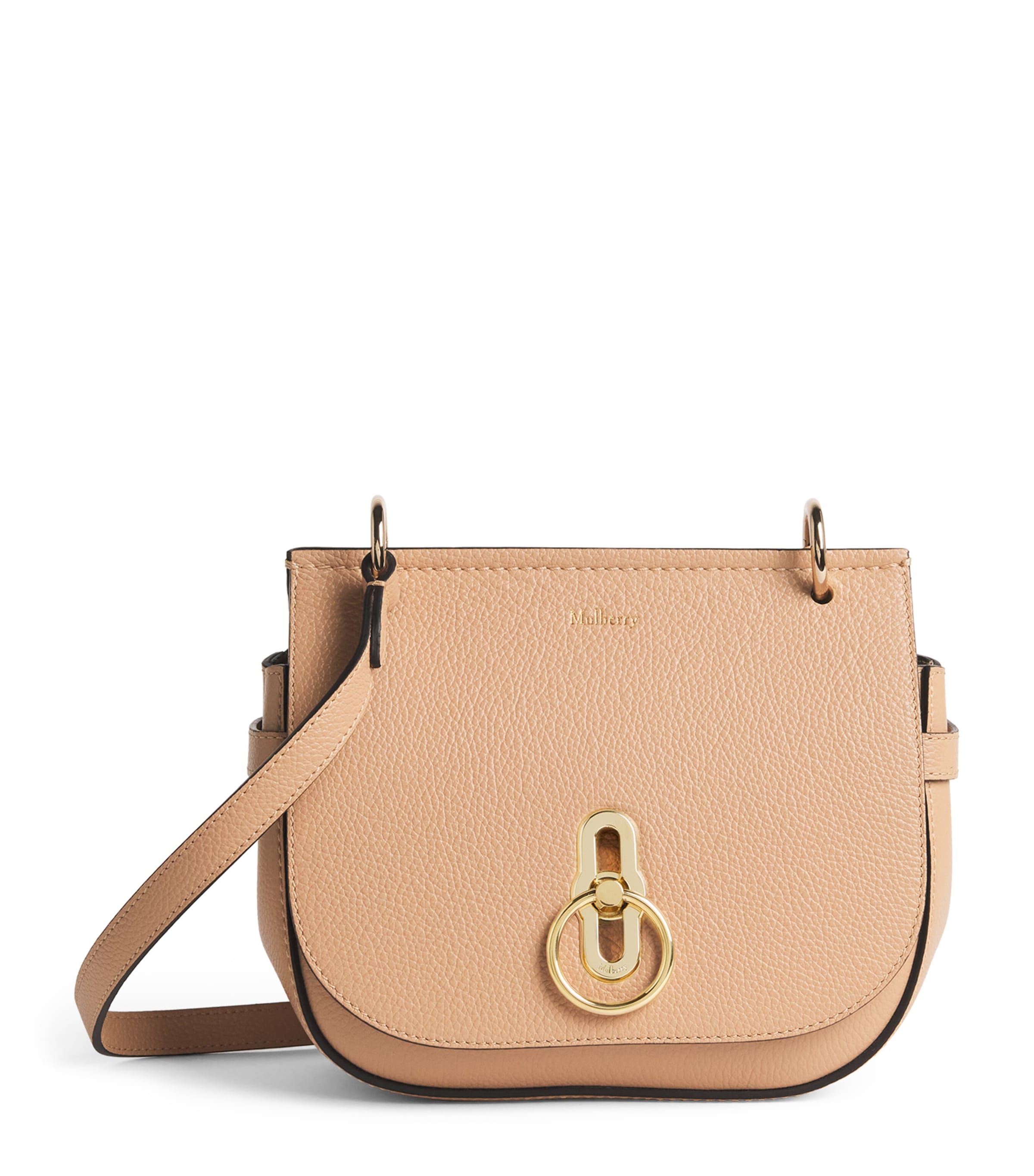 Mulberry Small Leather Amberley Cross-Body Bag Crumpet