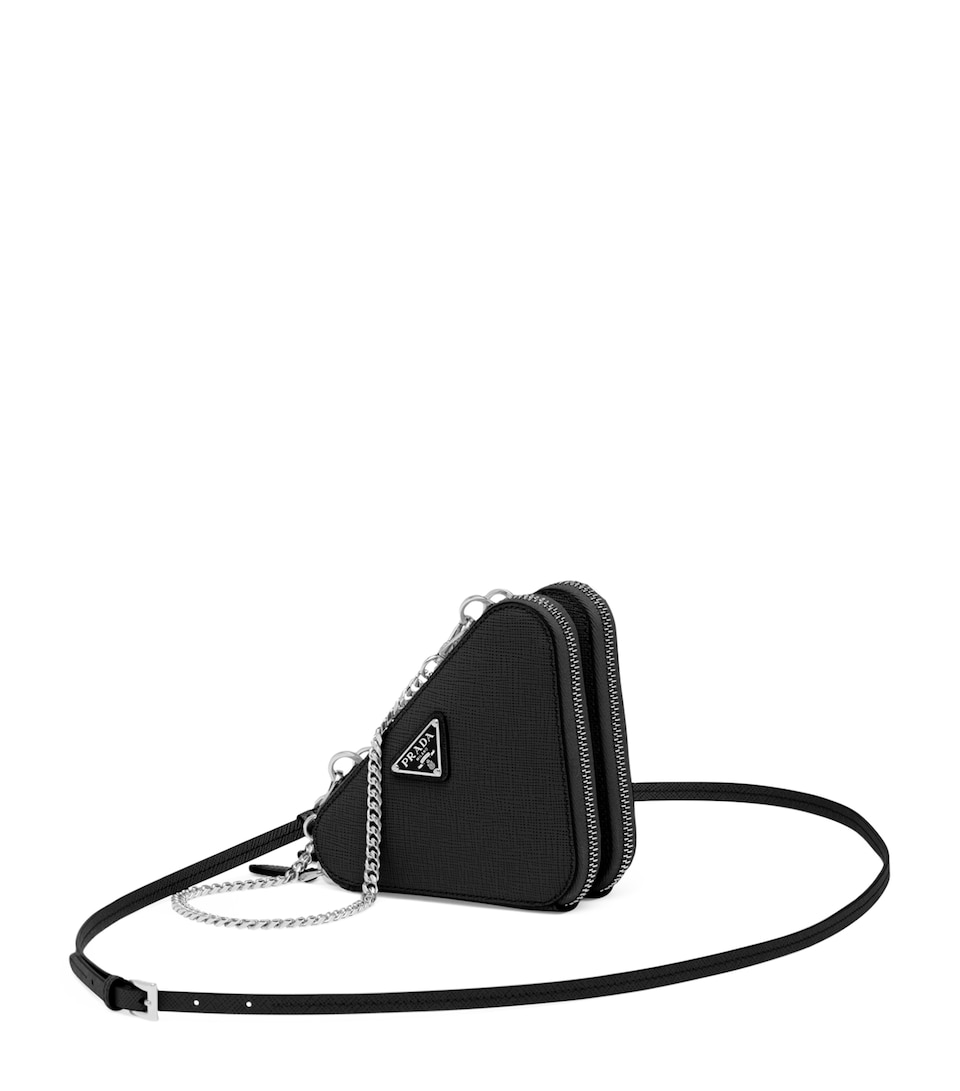 Mini Saffiano Leather Cross-Body Bag