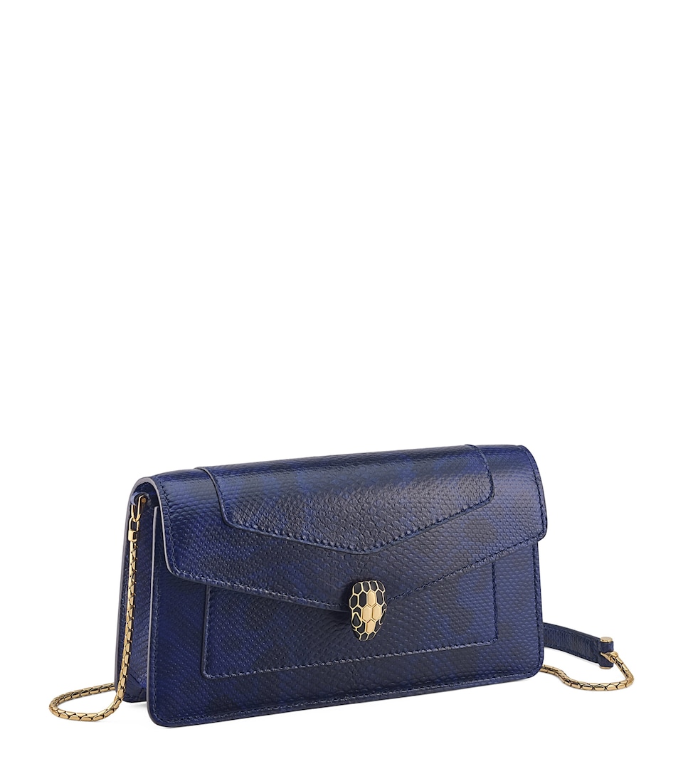 Karung Leather Serpenti Forever Chain Pochette