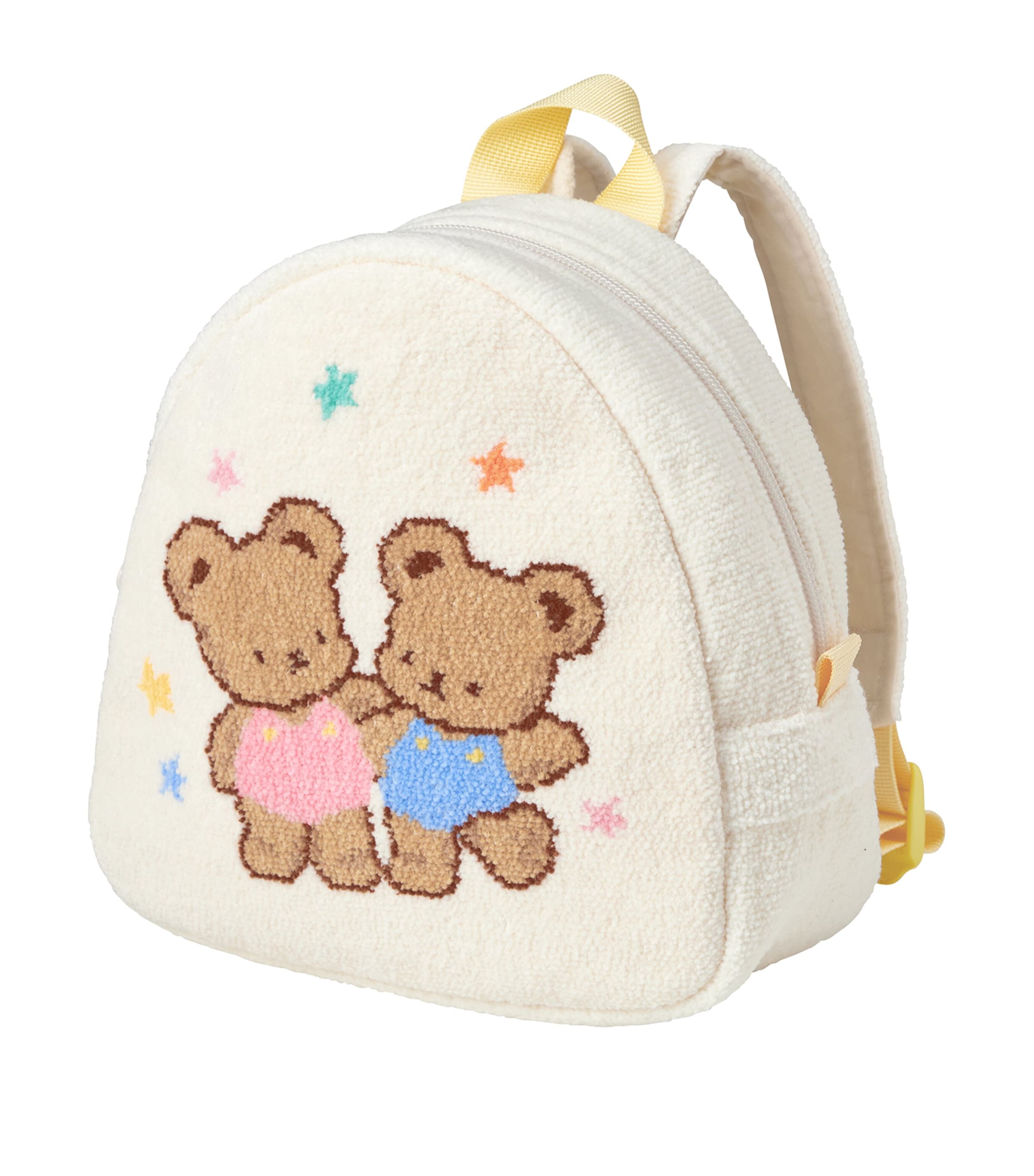 Miki House Cotton Chenille Bear Backpack