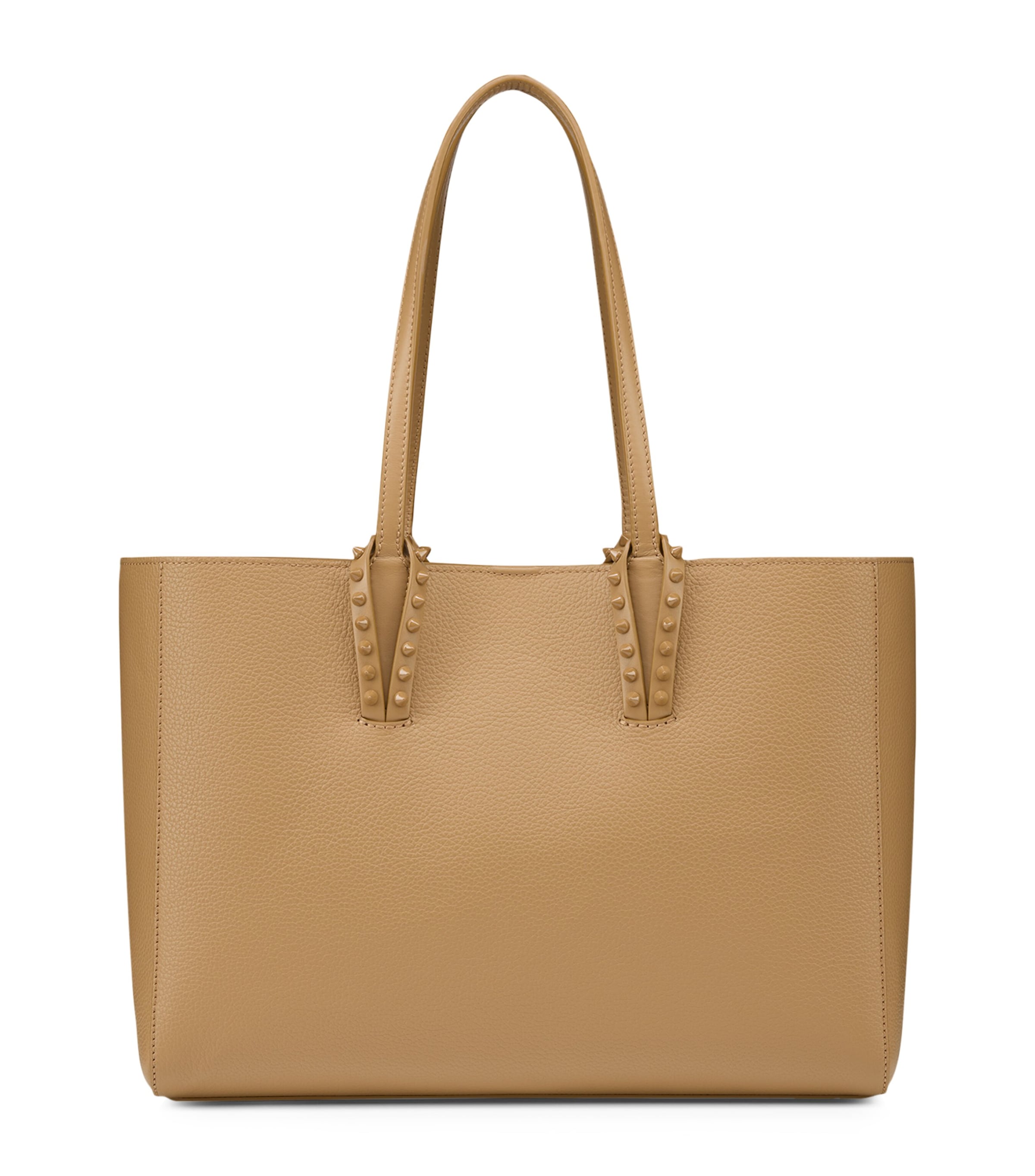 Cabata Small Calf Leather Spikes Tote Bag
