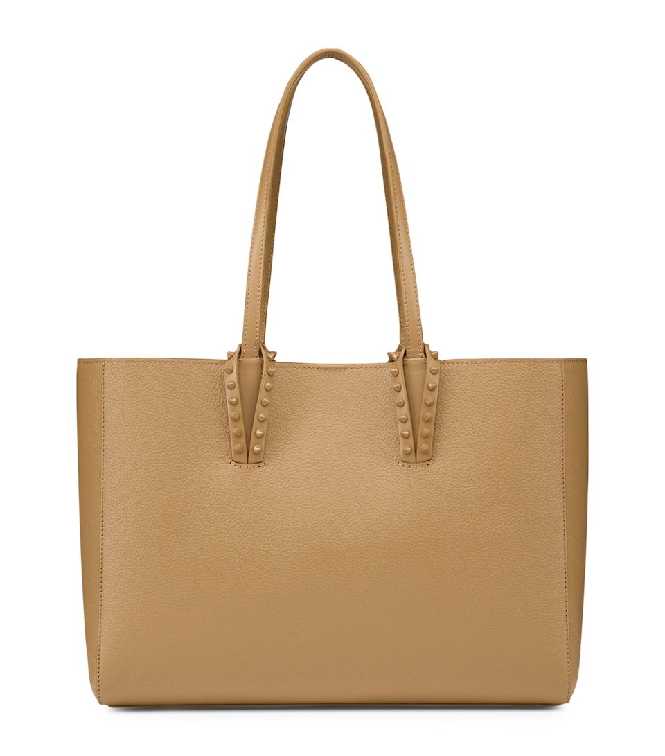 Cabata Small Calf Leather Spikes Tote Bag