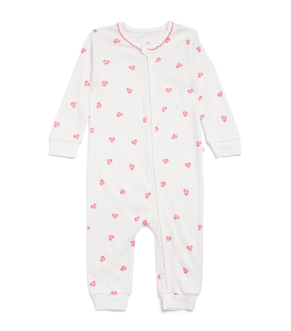 Rosa & Blue Heart All-In-One (12-18 Months) White