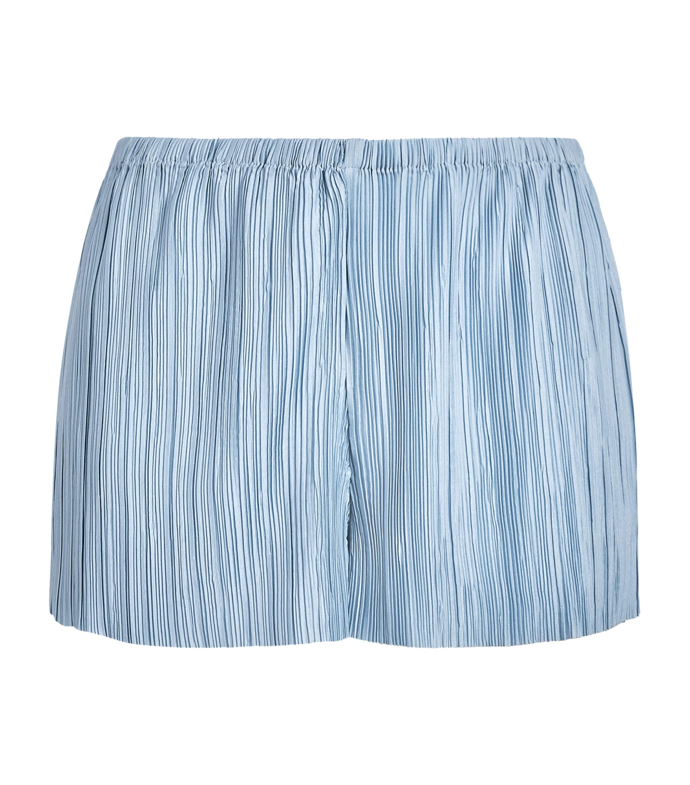 Cult Gaia Womens Sinclair Origami Plissé Shorts Coastal
