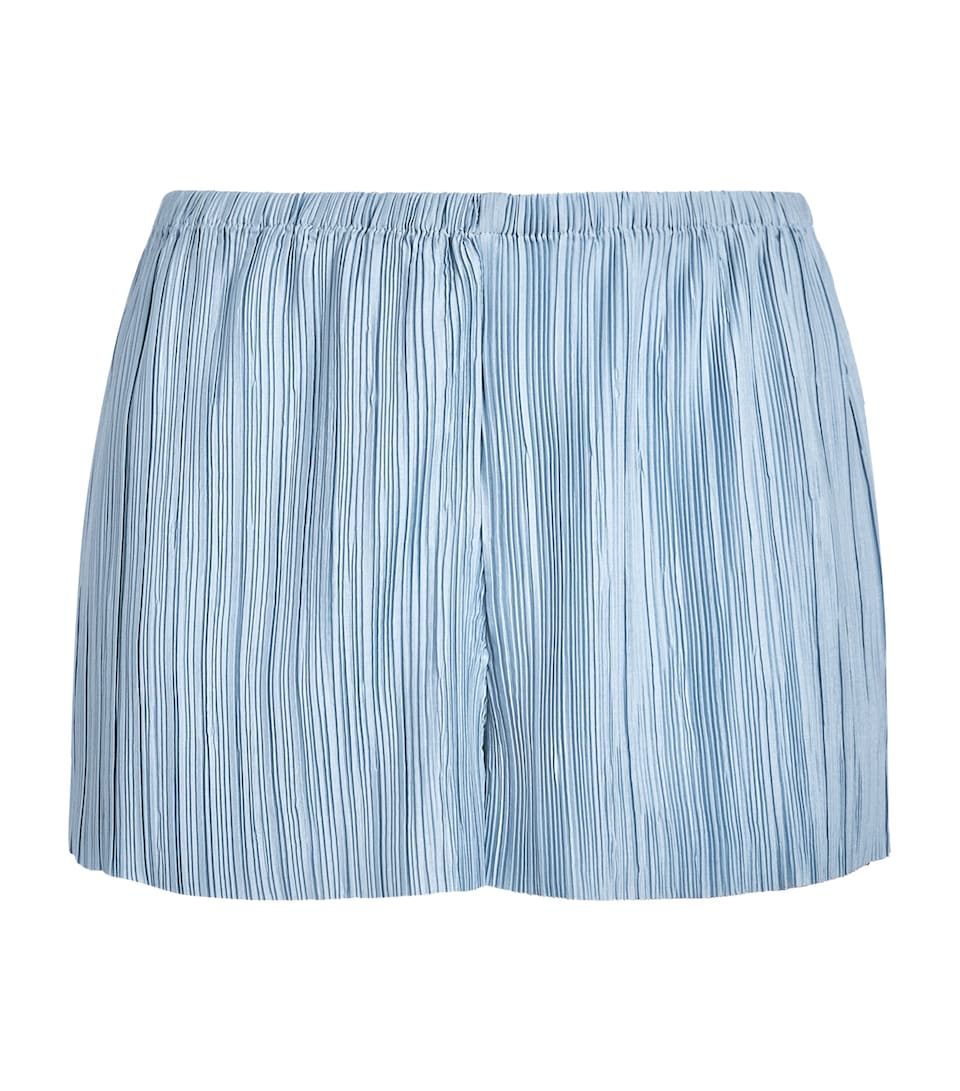Cult Gaia Womens Sinclair Origami Plissé Shorts Coastal