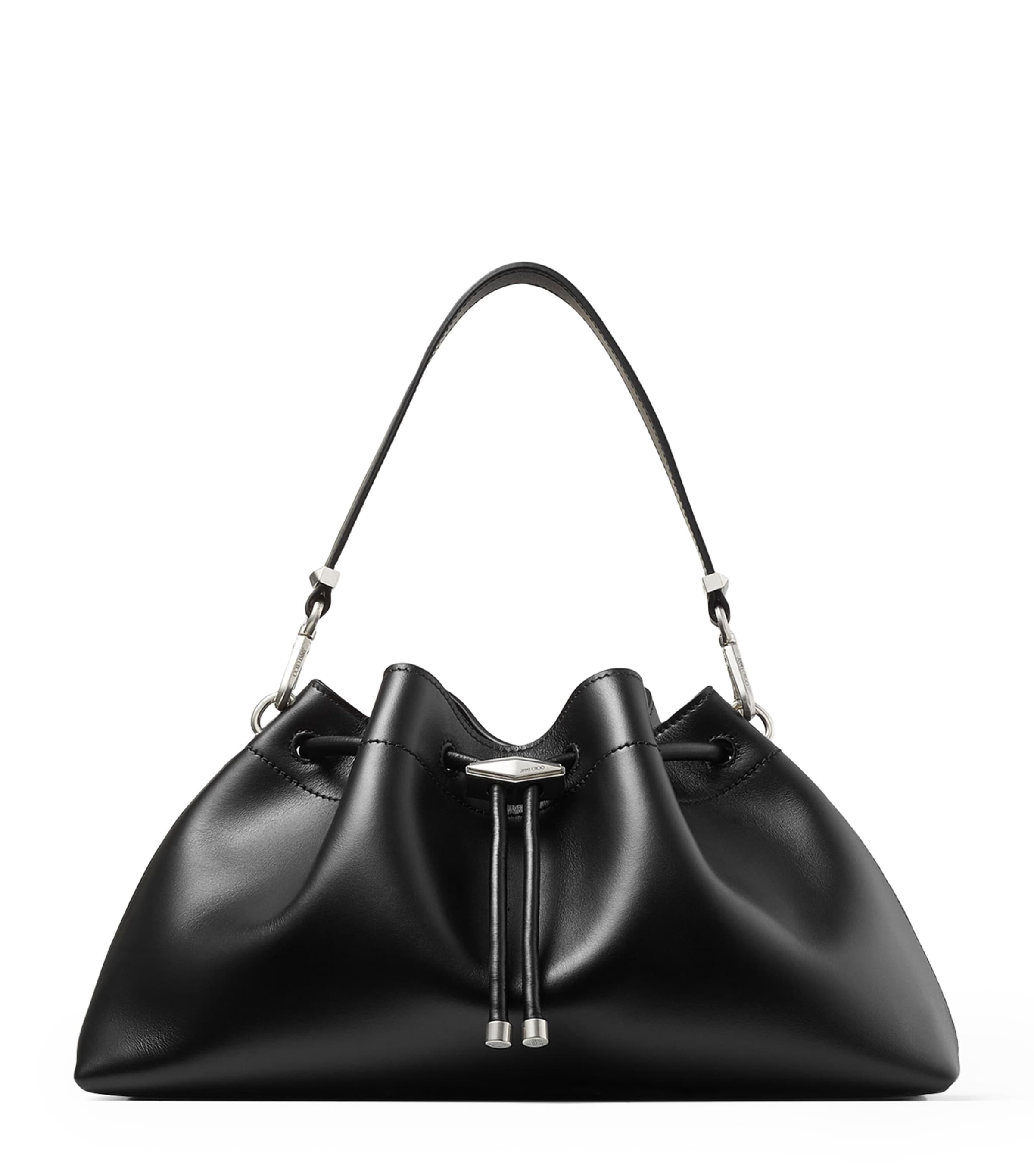 ショルダーバッグ・ポシェット Jimmy Choo Cinch Small Leather Crossbody Bag JIMMY CHOO Cinch leather-trimmed broderie anglaise denim