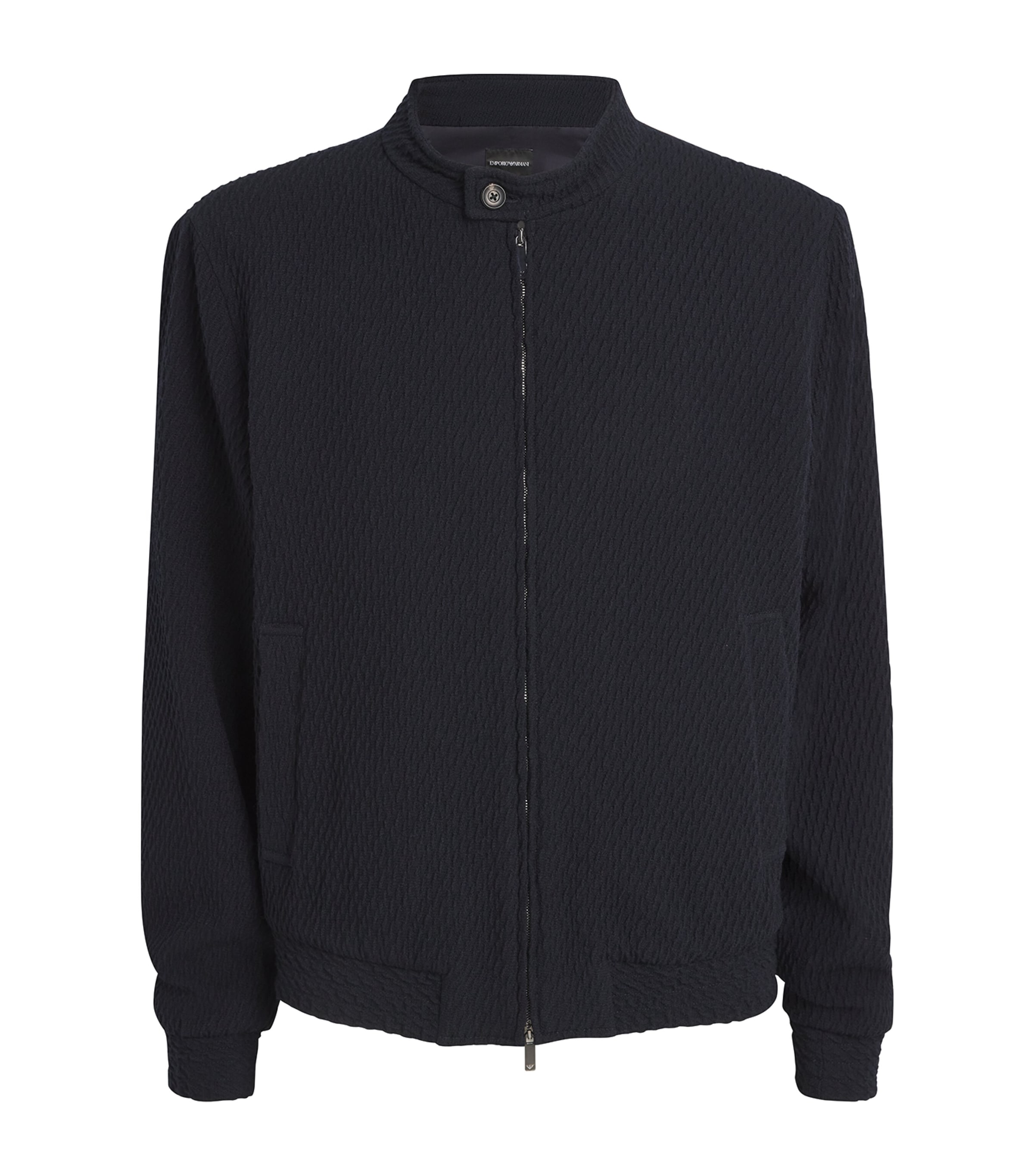 ジャケット・アウター AW2010 EMPORIO ARMANI UnbornCarf Jacket Emporio Armani Zip-Up Blouson Jacket | Harrods UK