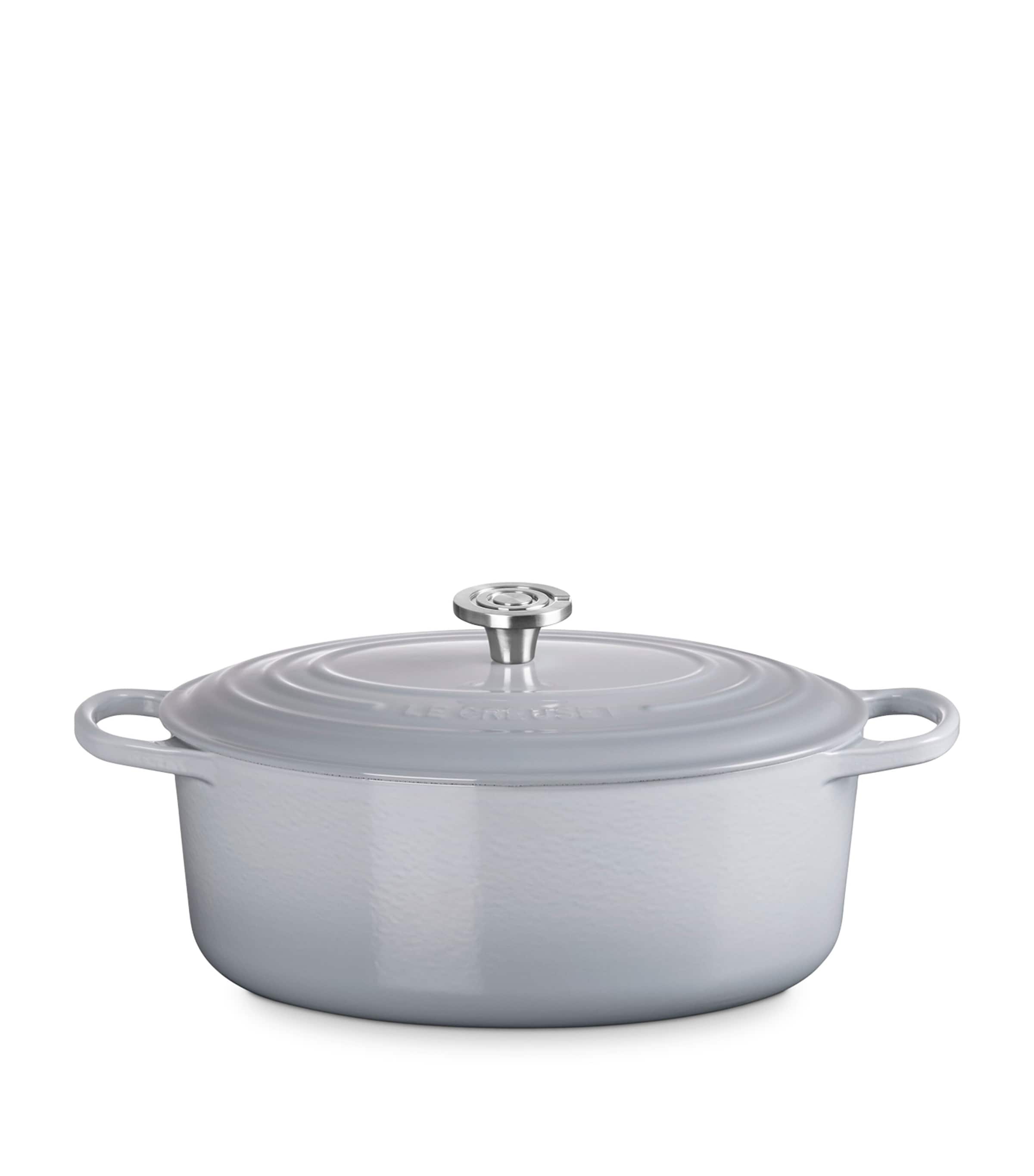 Le Creuset Cast Iron Oval Casserole Dish (31cm) Blue