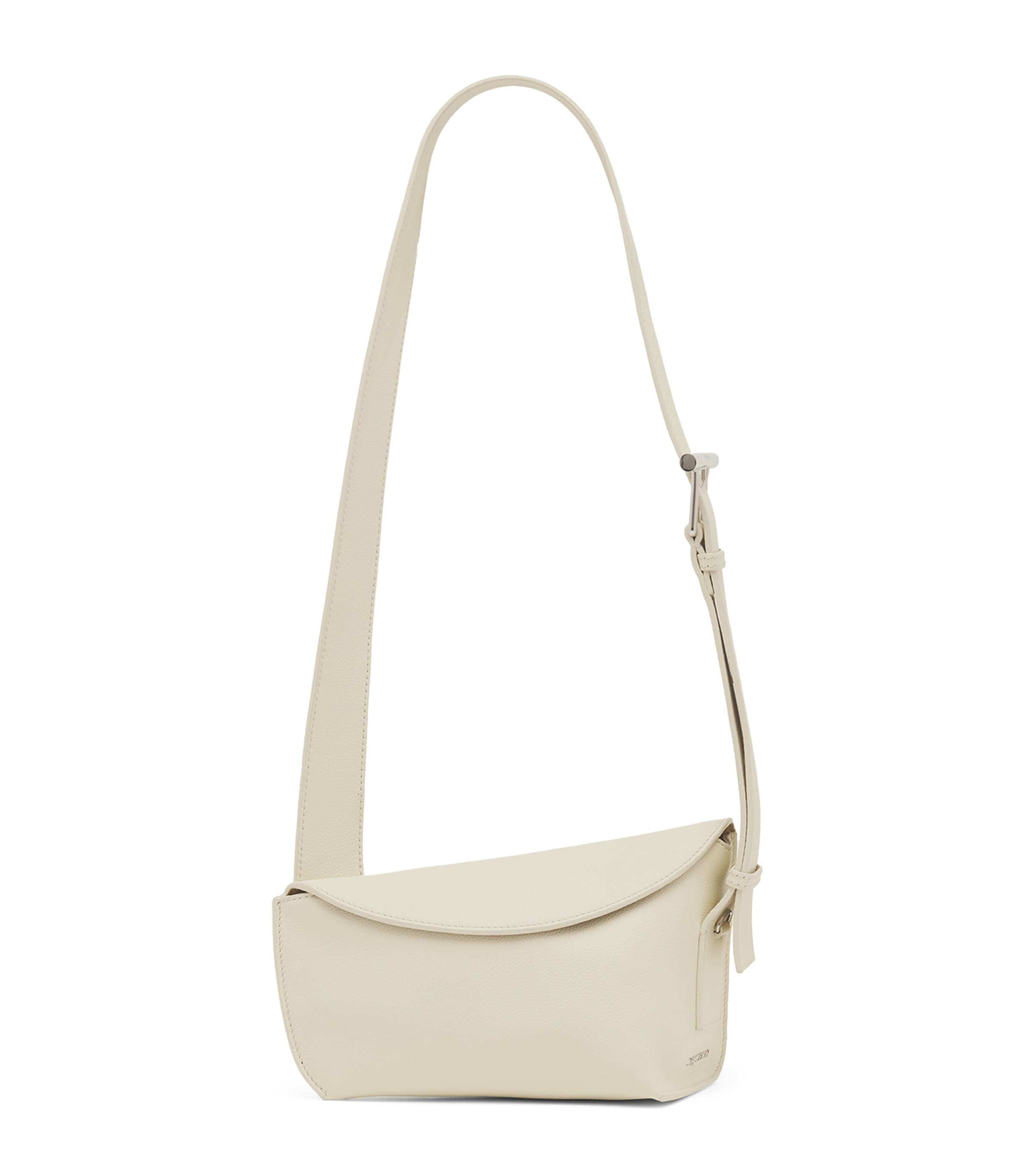 【関税込み】Sling Bag - Alexander McQueen - Leather - Cream Alexander McQueen White Leather Sling Crossbody Bag