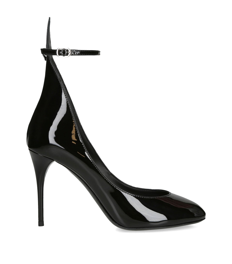Patent Leather Decollete Pumps 90