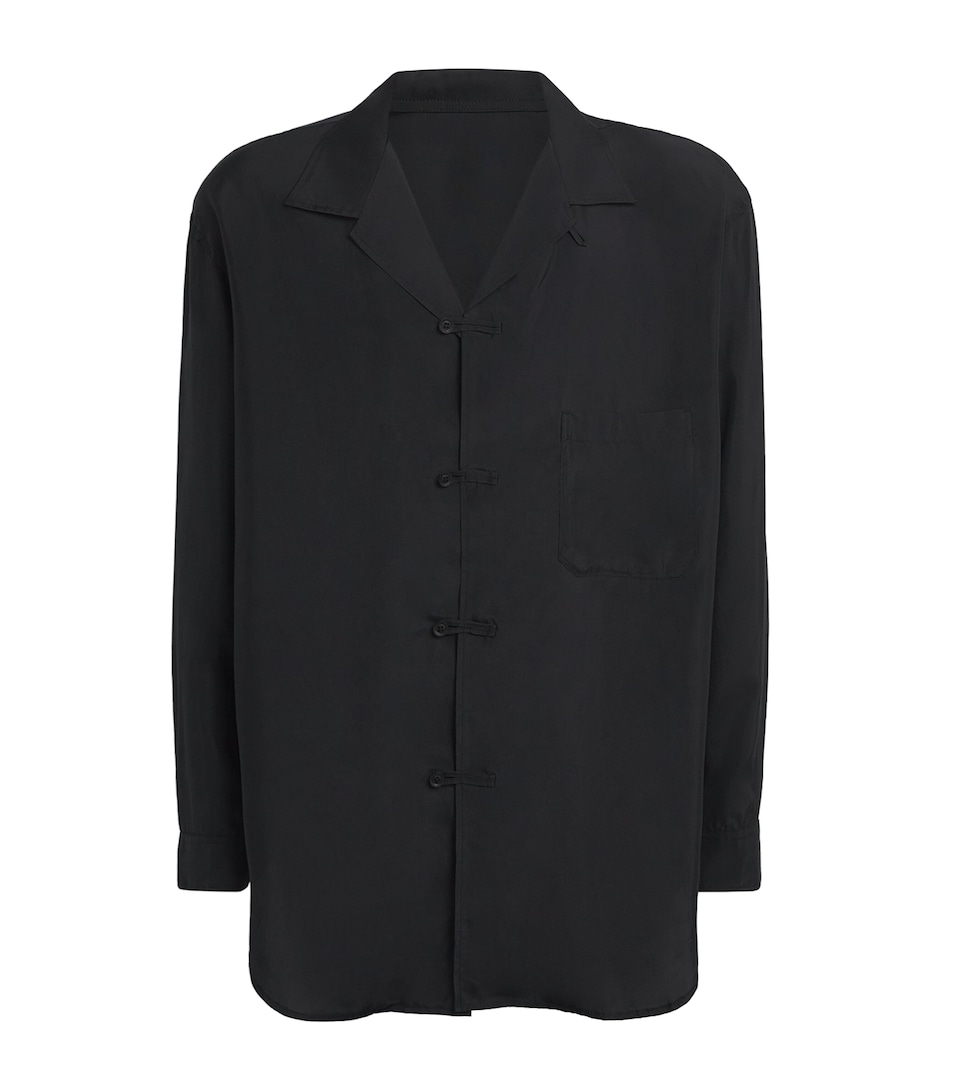Yohji Yamamoto Mens Relaxed Shirt Black