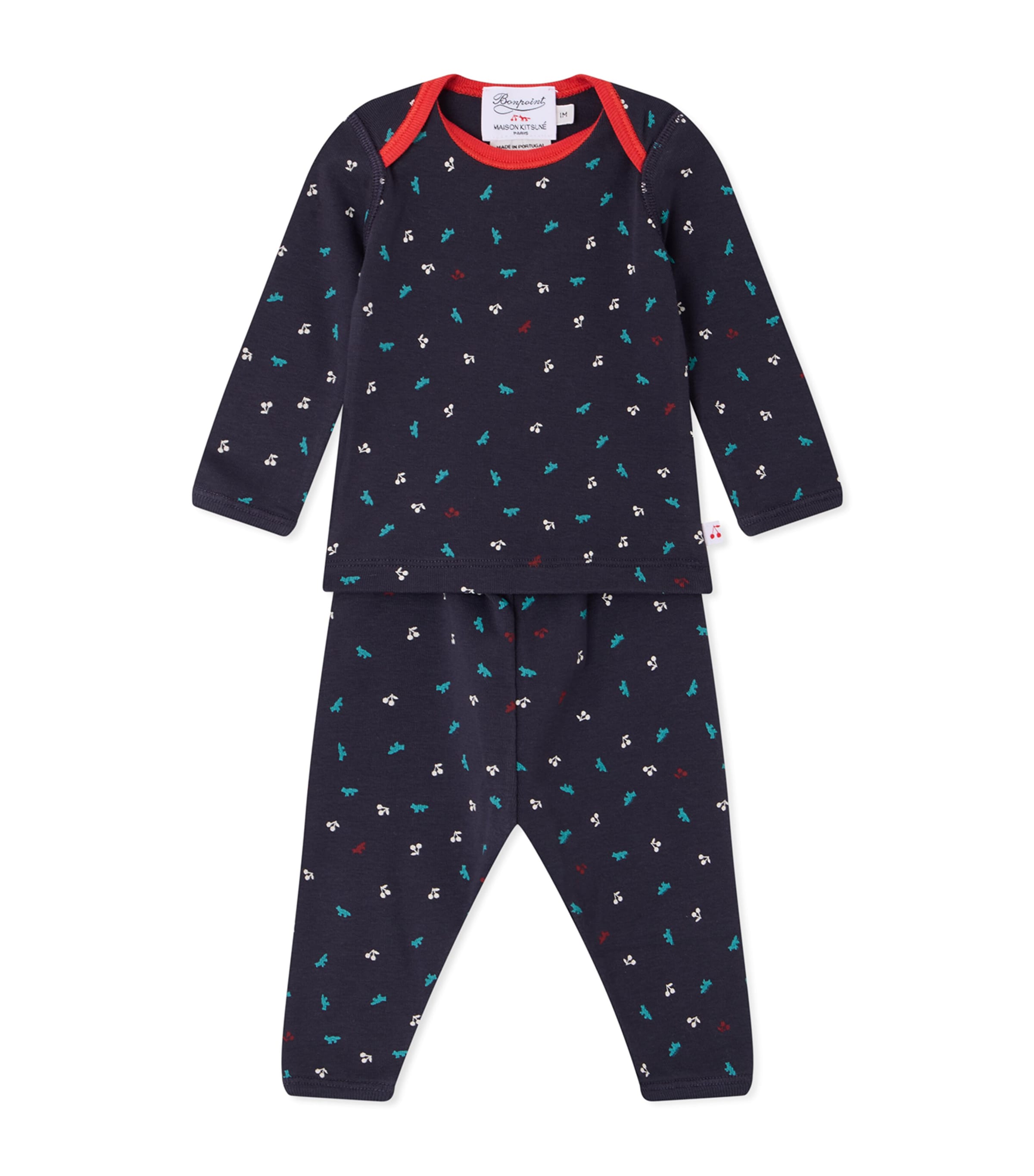 Bonpoint Cotton Top and Trousers Set (3-18 Months) Imp Marine