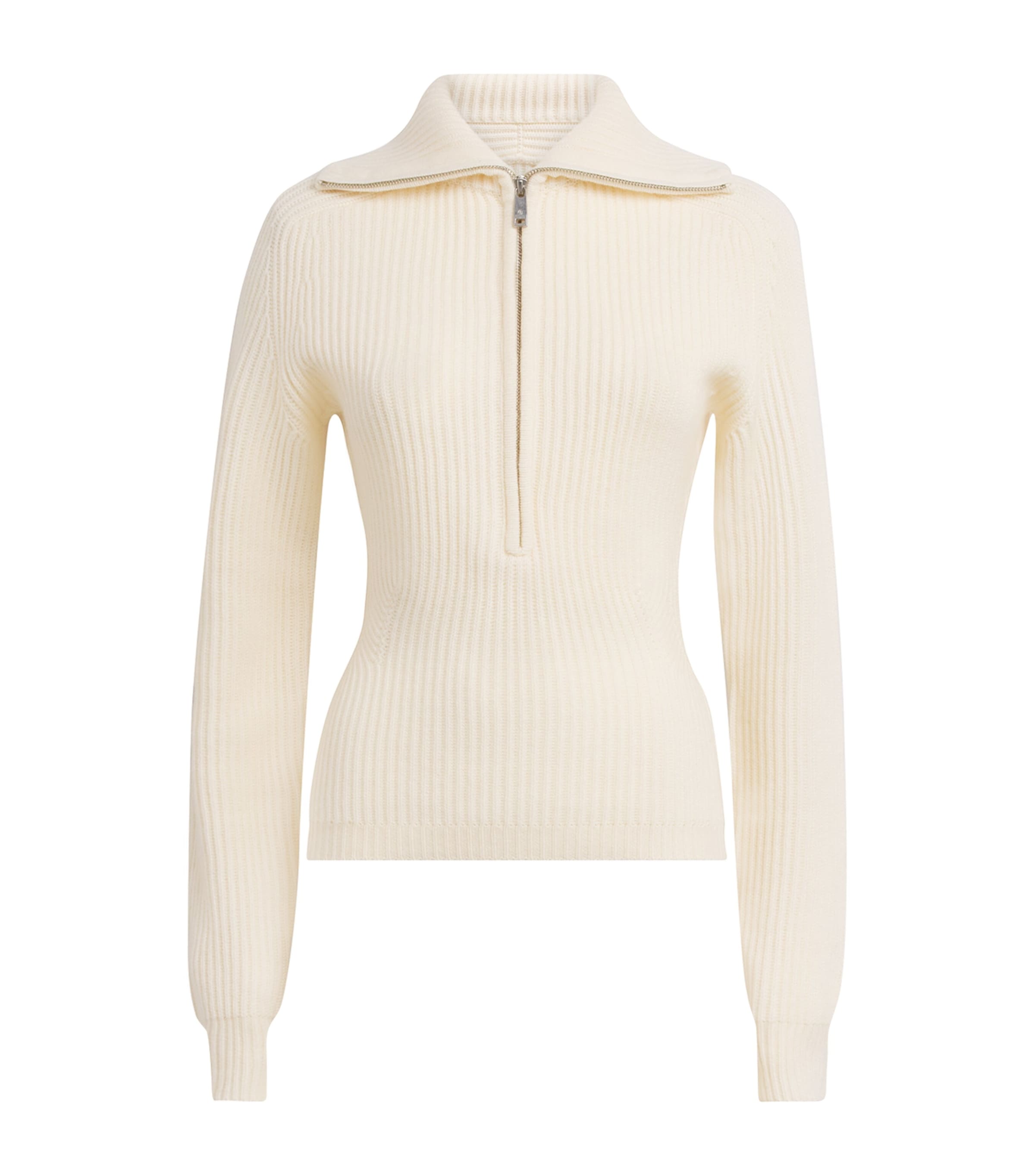 ANINE BING Womens Merino Wool-Cashmere June Sweater Ecru