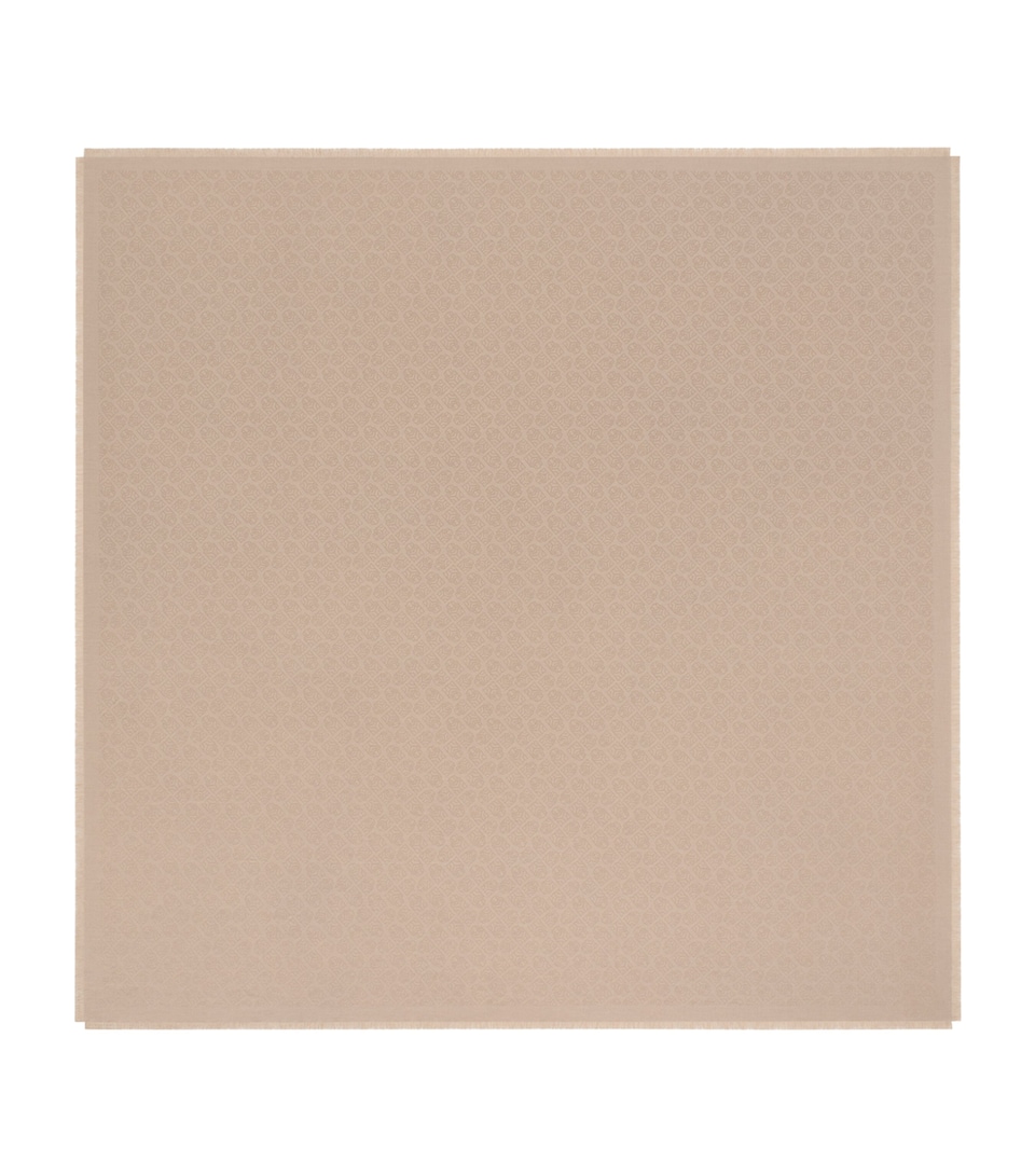 Cashmere-Wool-Silk Panther Shawl Scarf