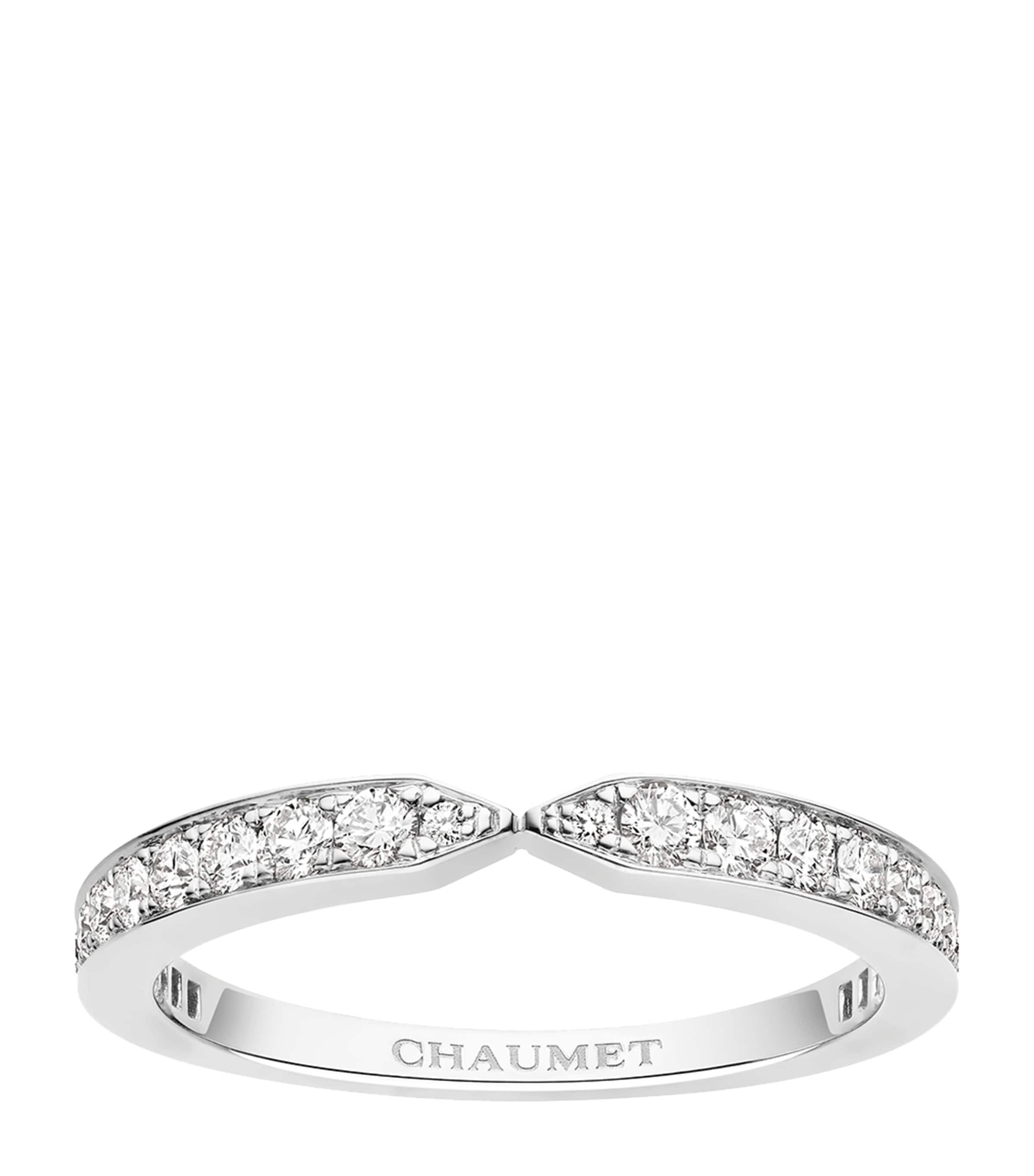 Chaumet Platinum and Diamond Triomphe de Chaumet Eternity Wedding Ring Platinum