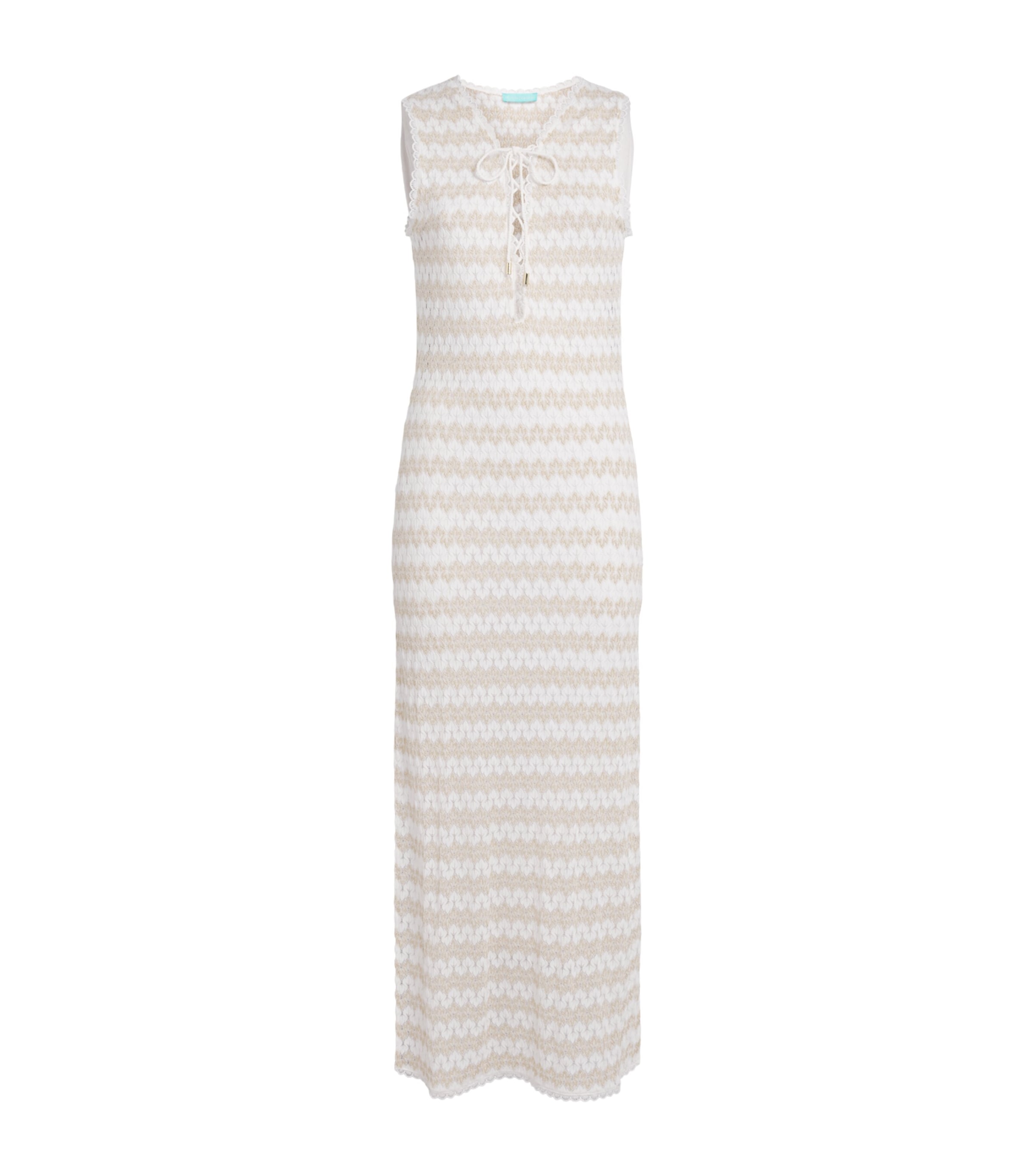 Melissa Odabash Womens Maddie Midi Beach Dress Gold/white