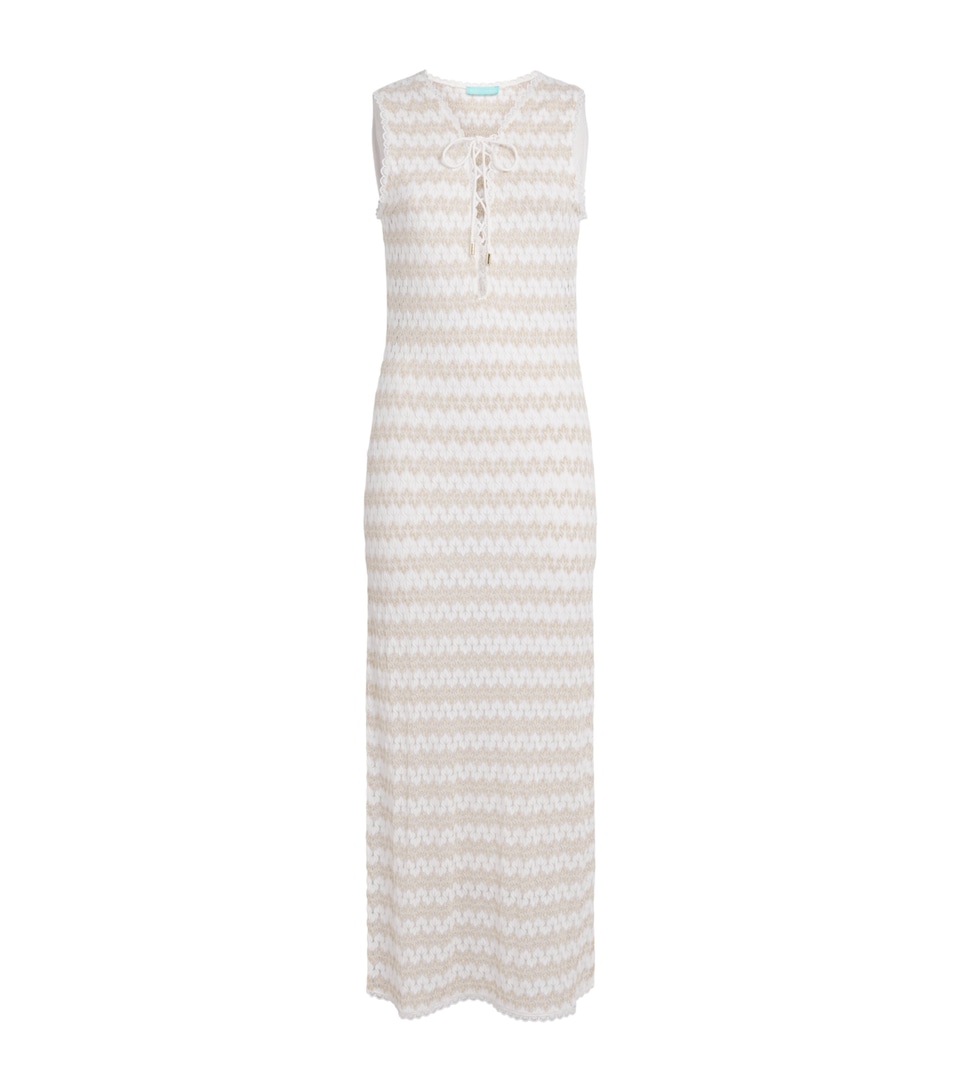 Melissa Odabash Womens Maddie Midi Beach Dress Gold/white