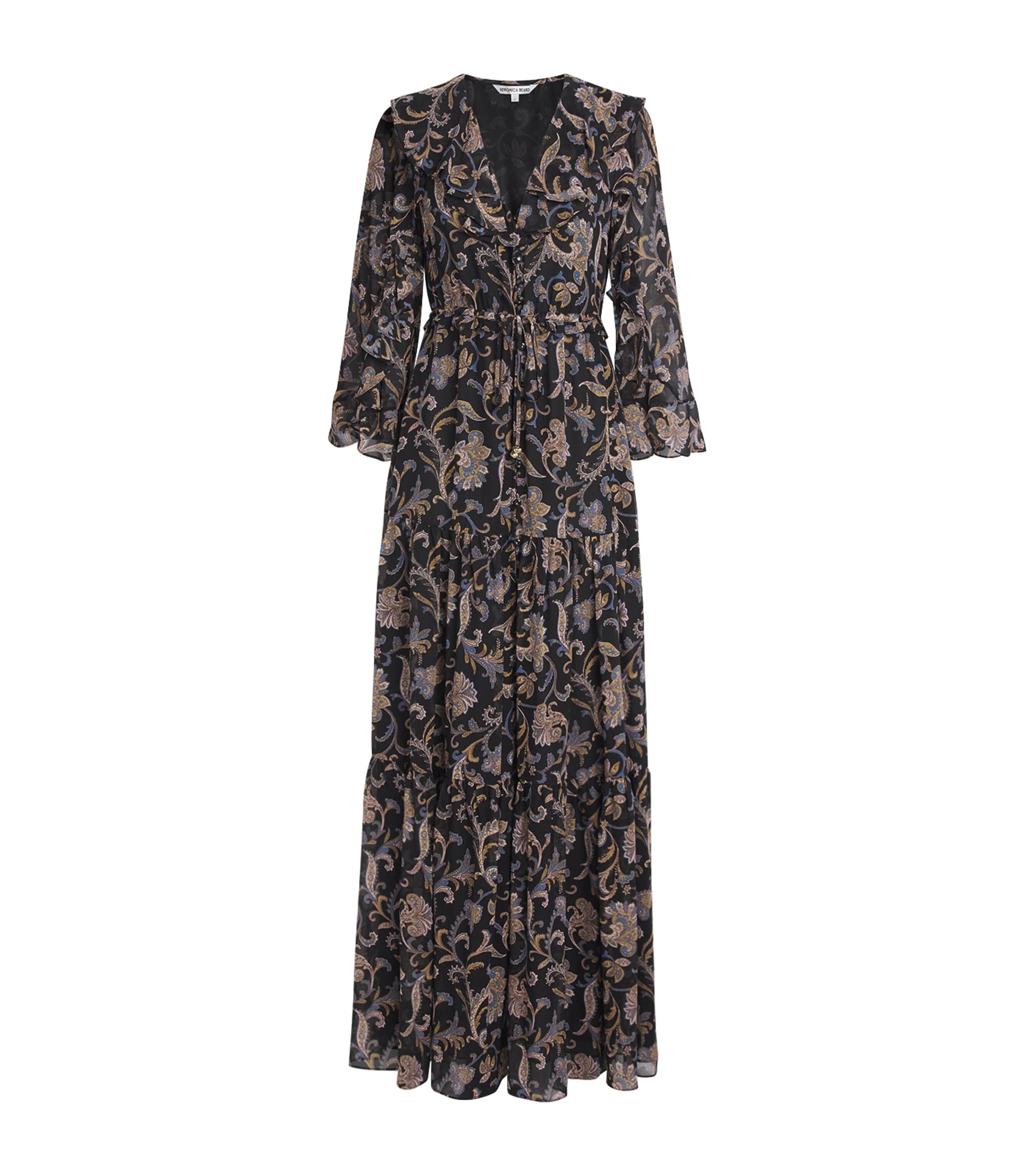 Silk Paisley Akara Maxi Dress