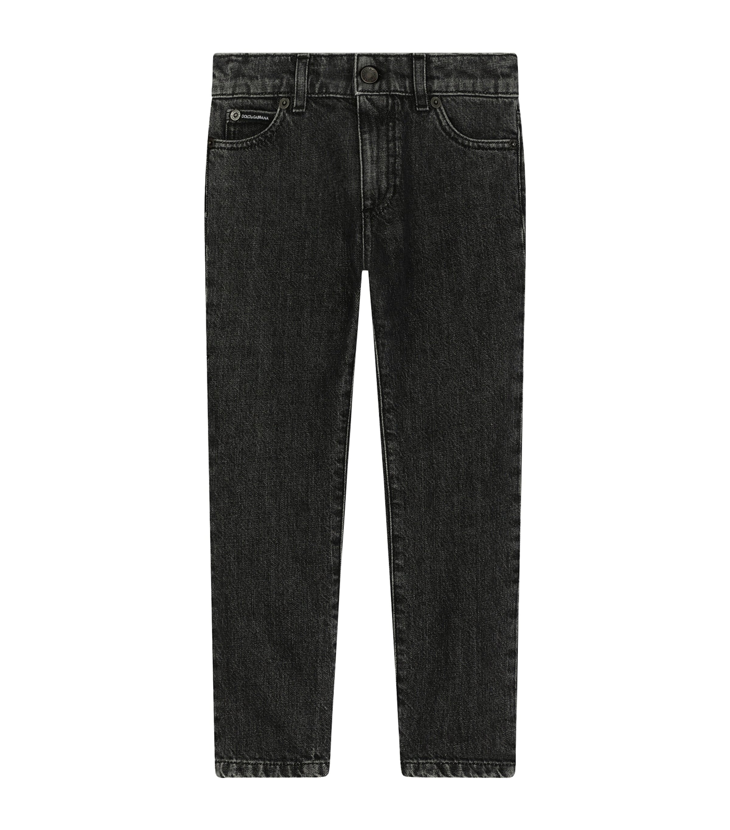 Dolce&Gabbana Kids Faded Wash Jeans (2-6 Years) Black