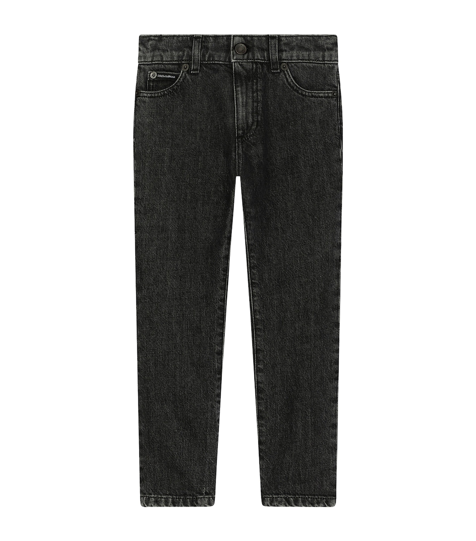 Dolce&Gabbana Kids Faded Wash Jeans (2-6 Years) Black