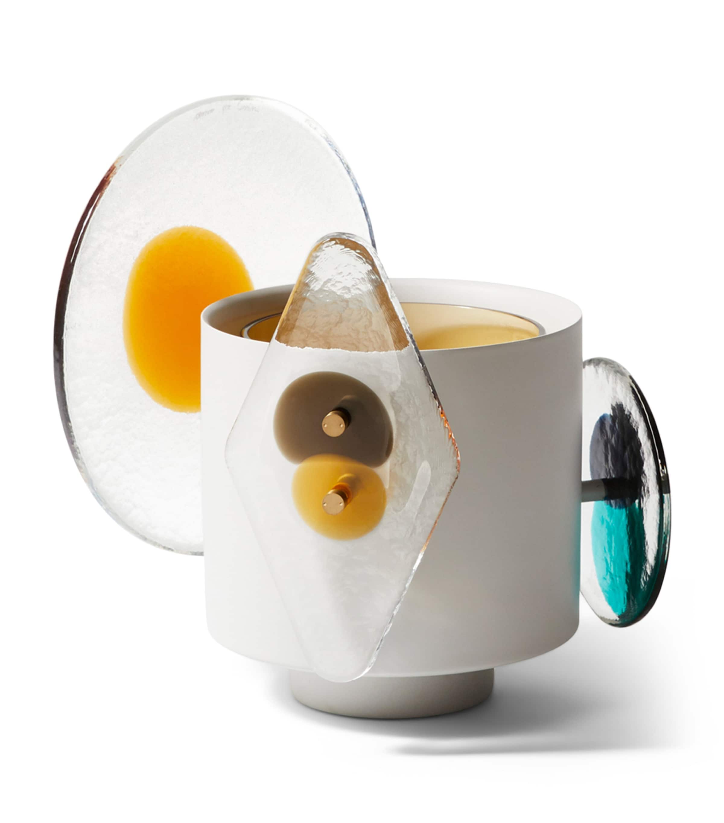 x Venini Medium Glass Colourdisc Vase (28cm)