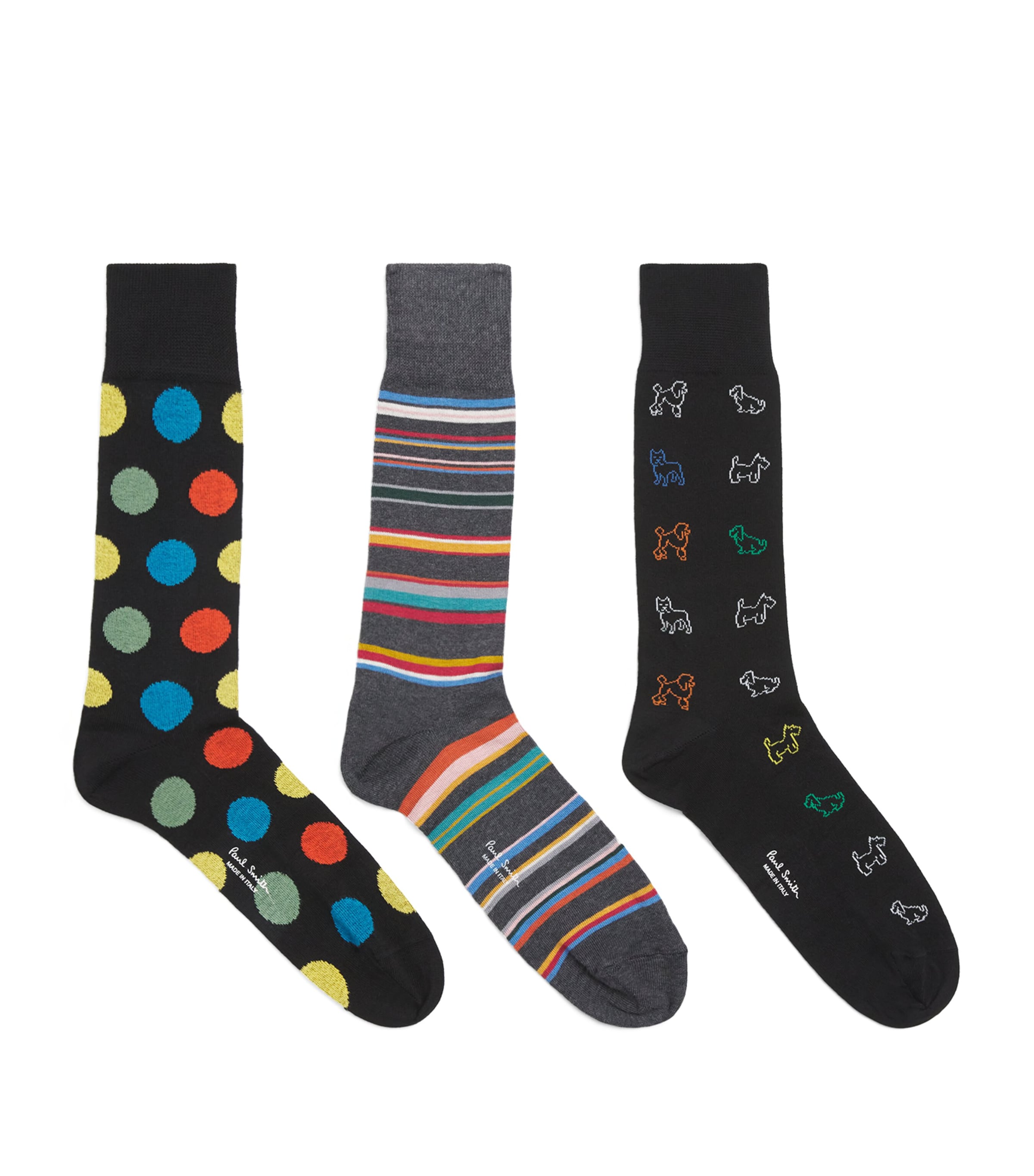 Cotton-Blend Jacquard Socks (Pack of 3)