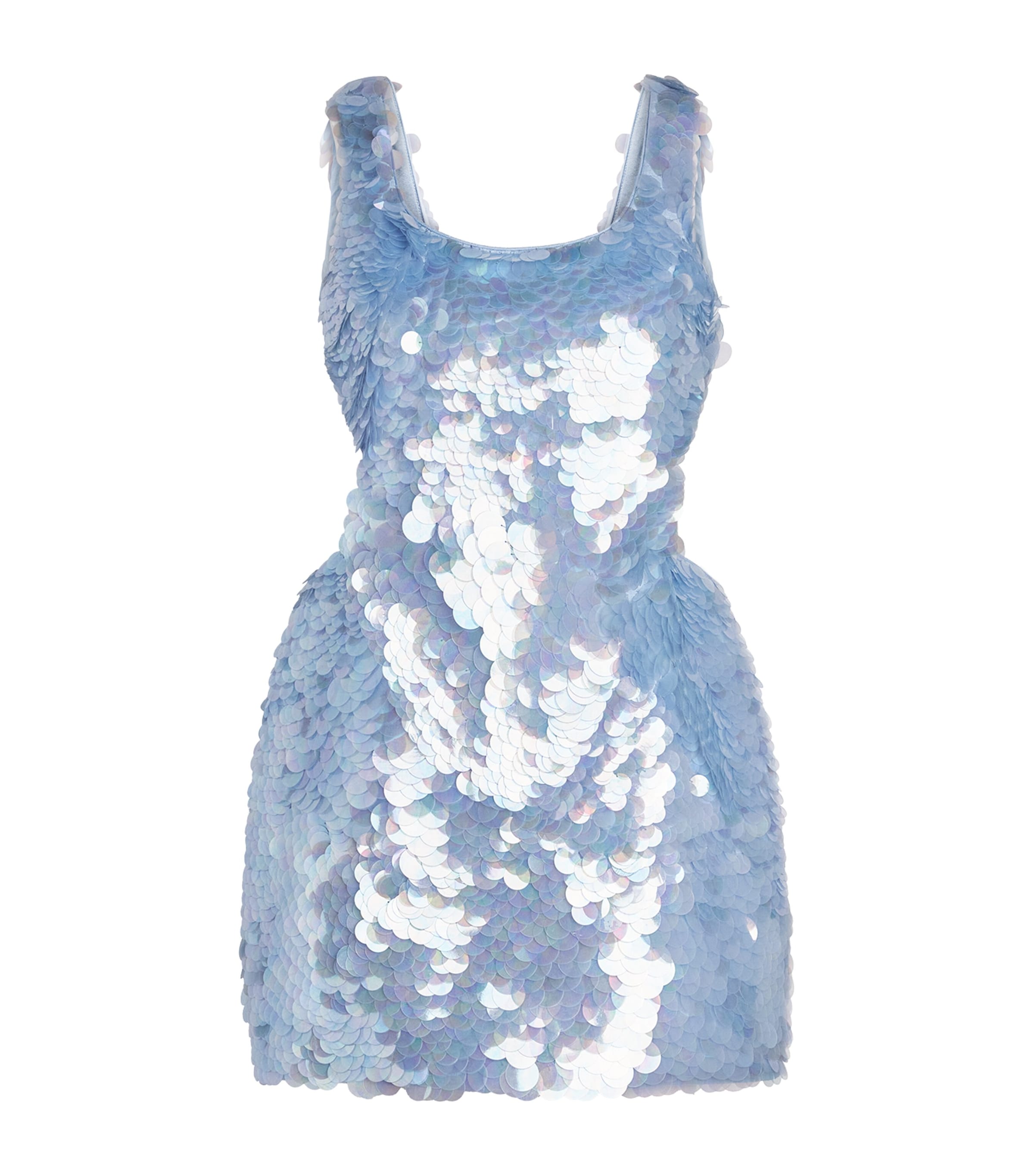 Simkhai Womens Sequin Emilie Mini Dress Tidepool