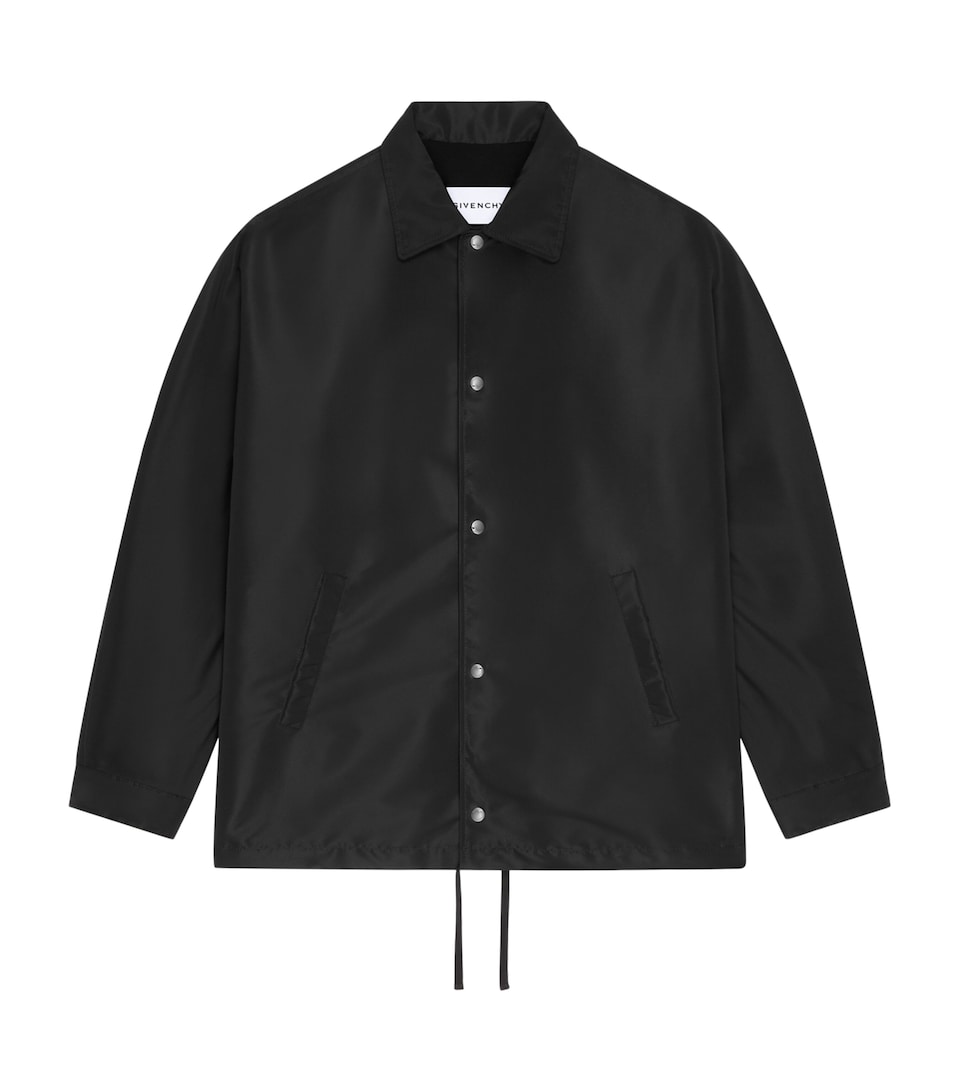 Givenchy Mens Logo Print Coach Jacket Black