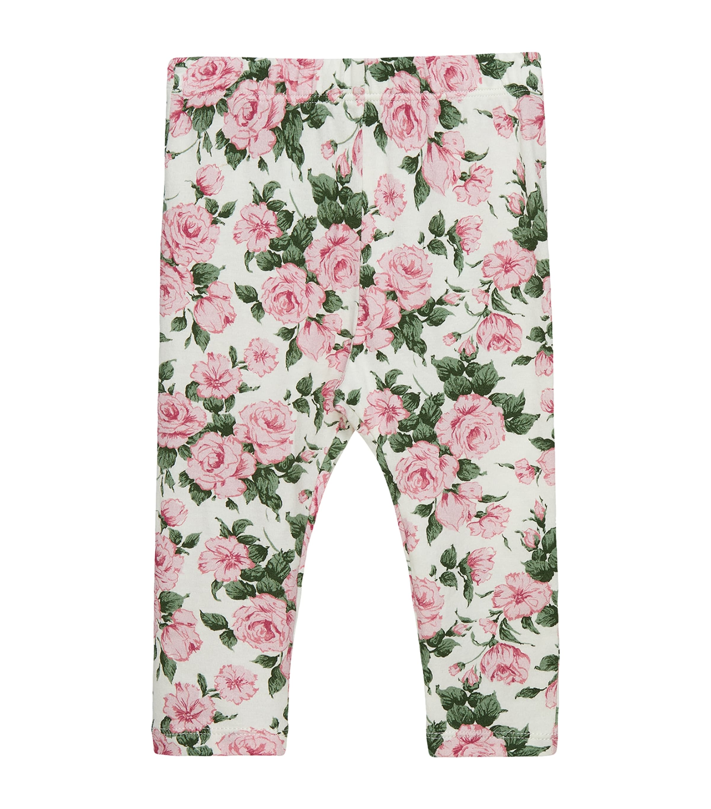 Trotters Stretch-Cotton Liberty Print Leggings (3-24 Months) Pink Carline Rose