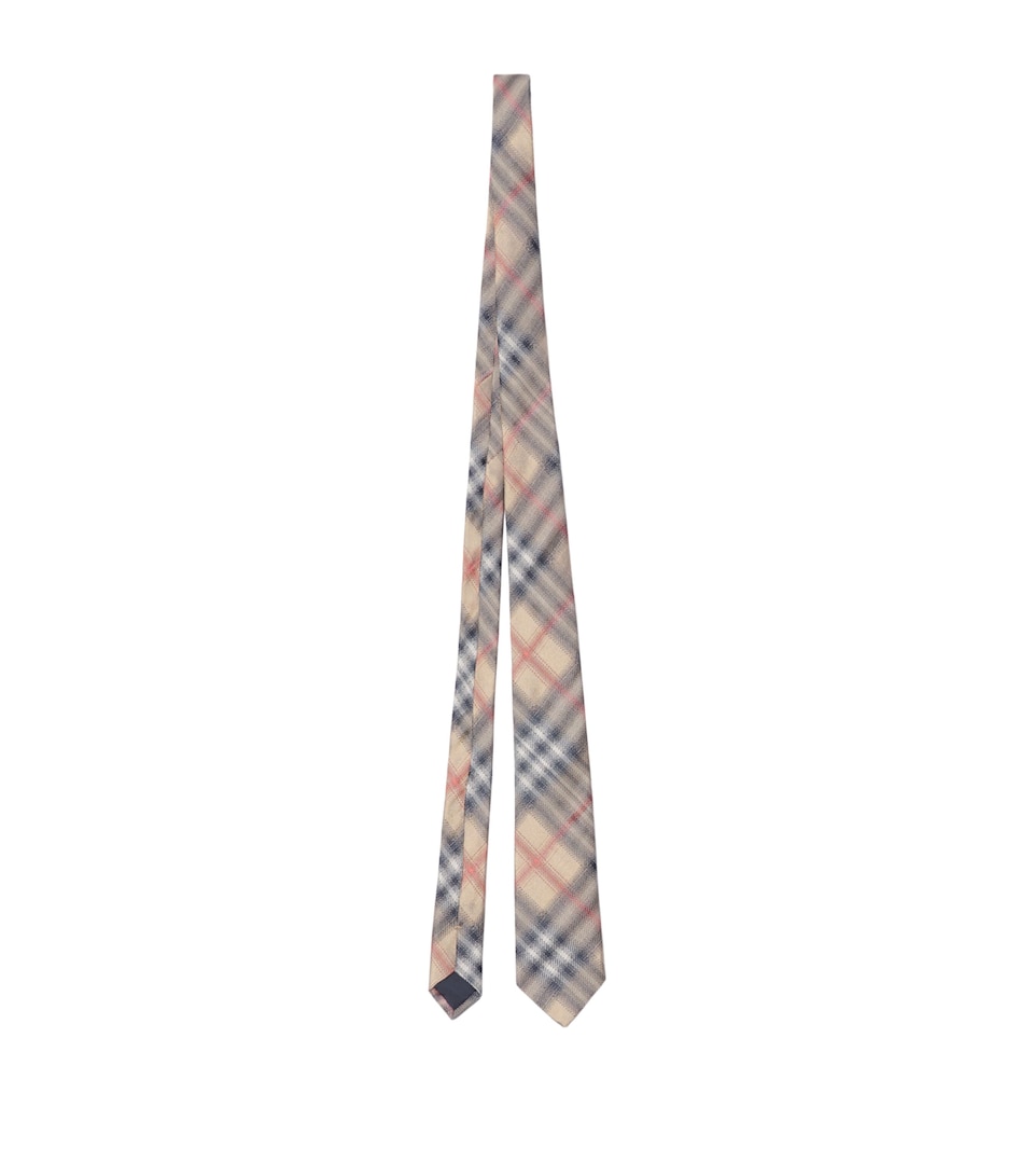 Silk Check Tie