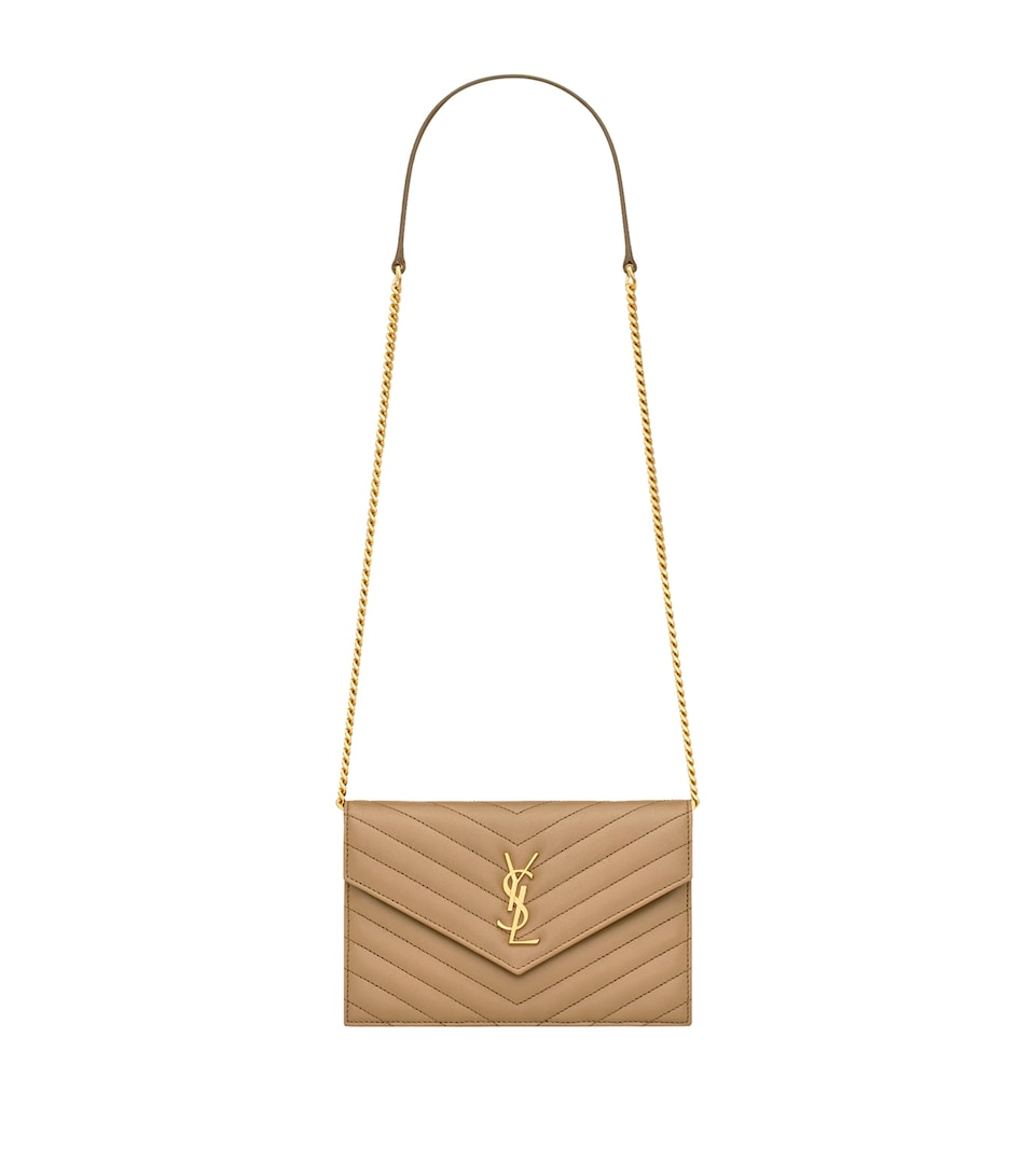 Leather Envelope Chain Wallet