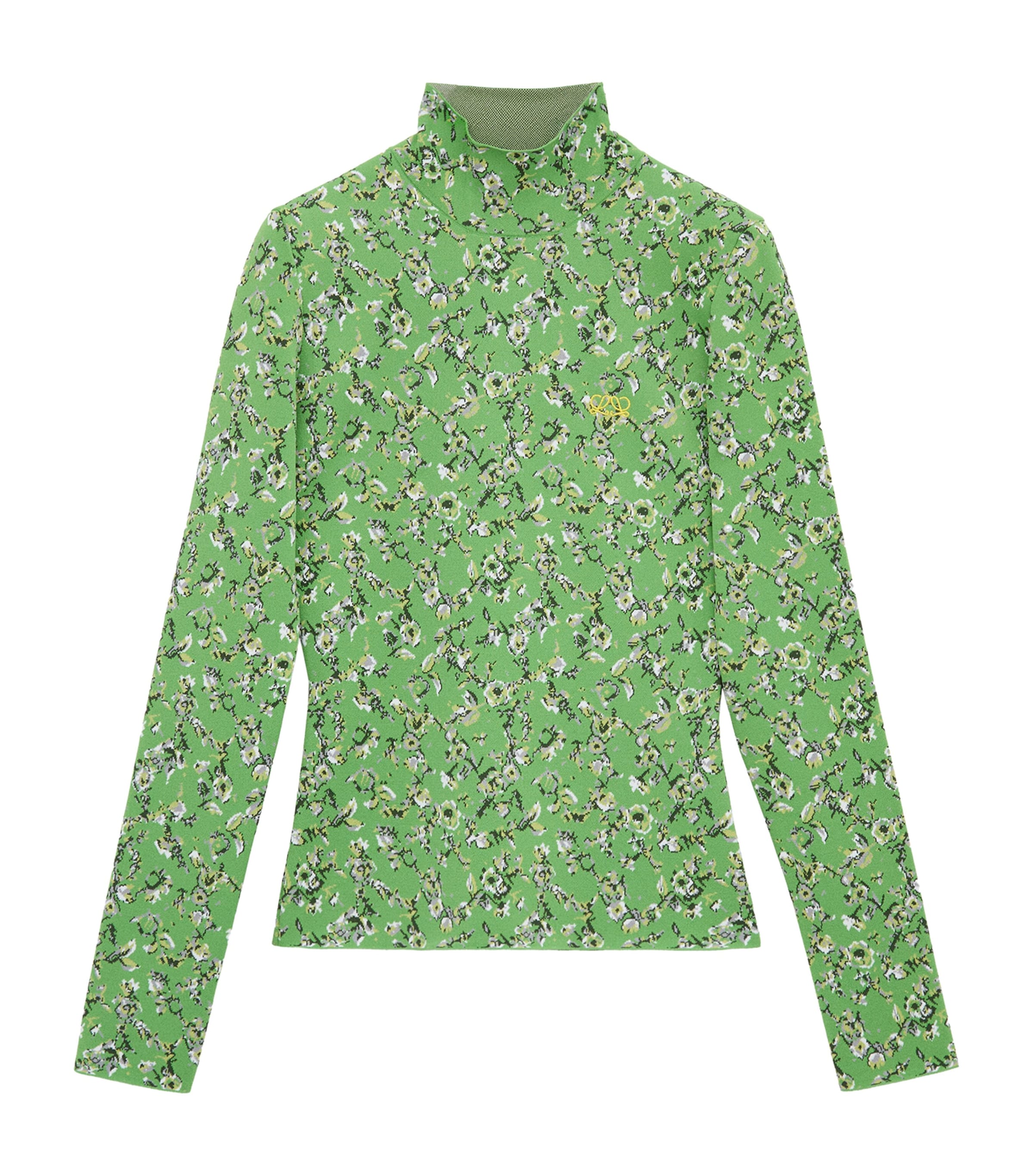 LOEWE Womens x Cosima Von Bonin Floral Top Green/multicolor
