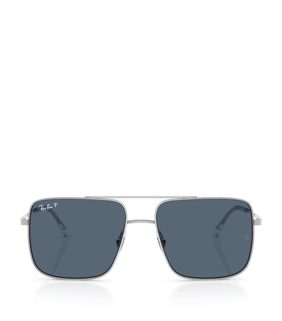 Ray-Ban RB3758 Ari Bio-Based Square Sunglasses Silver
