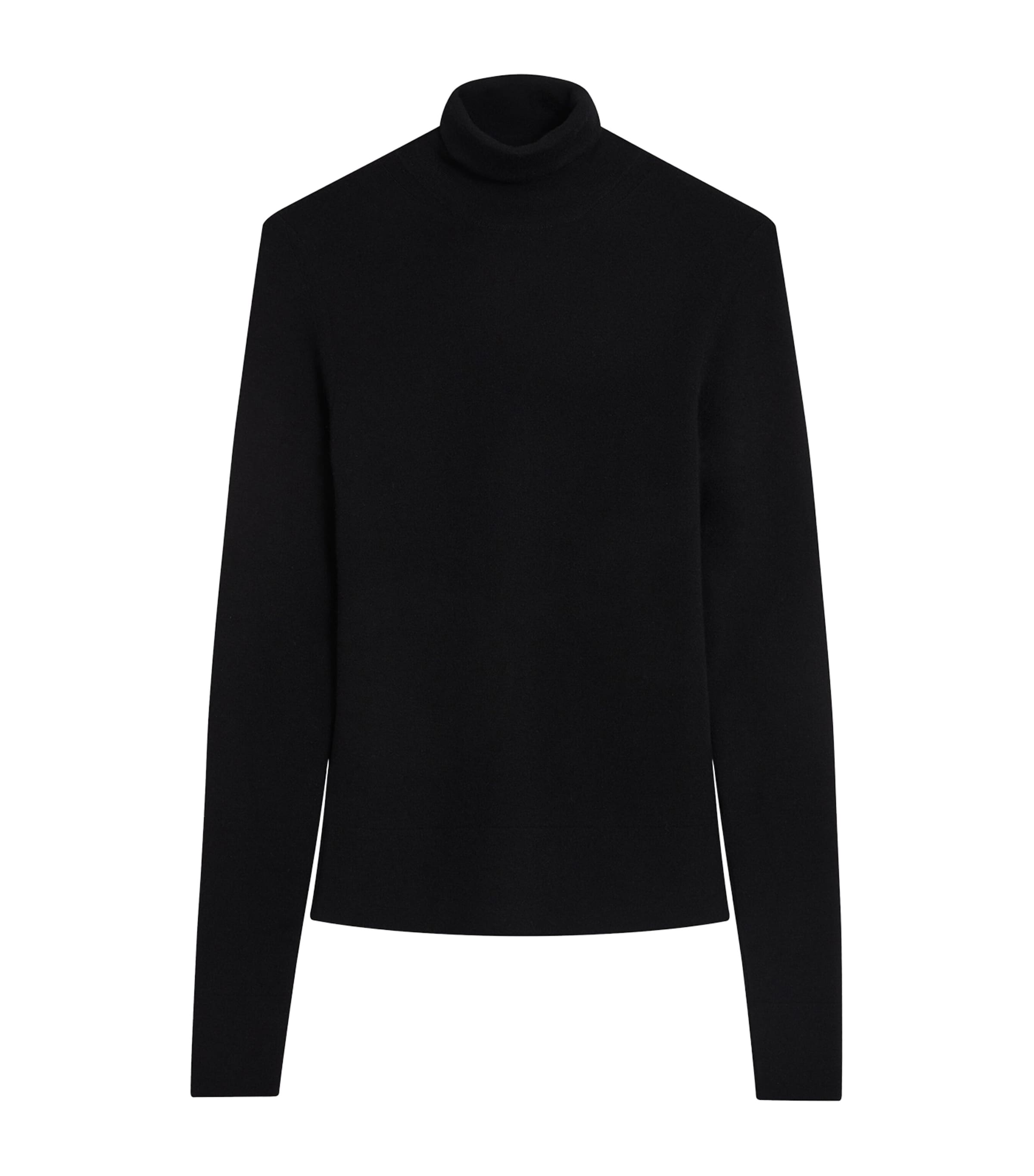 Schiaparelli Womens Cashmere-Blend Essential Rollneck Sweater Black