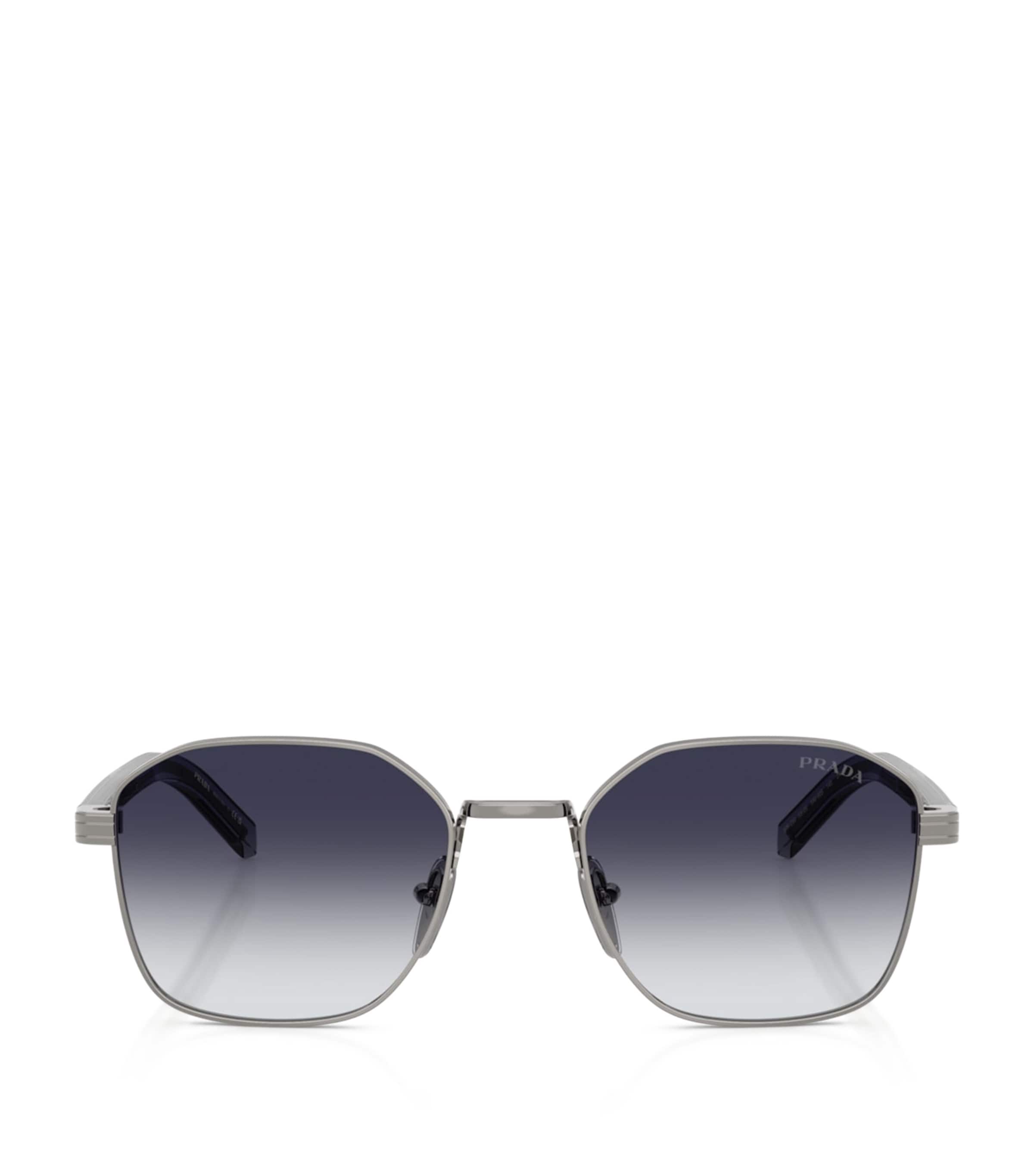 Prada Metal Geometric Sunglasses Grey