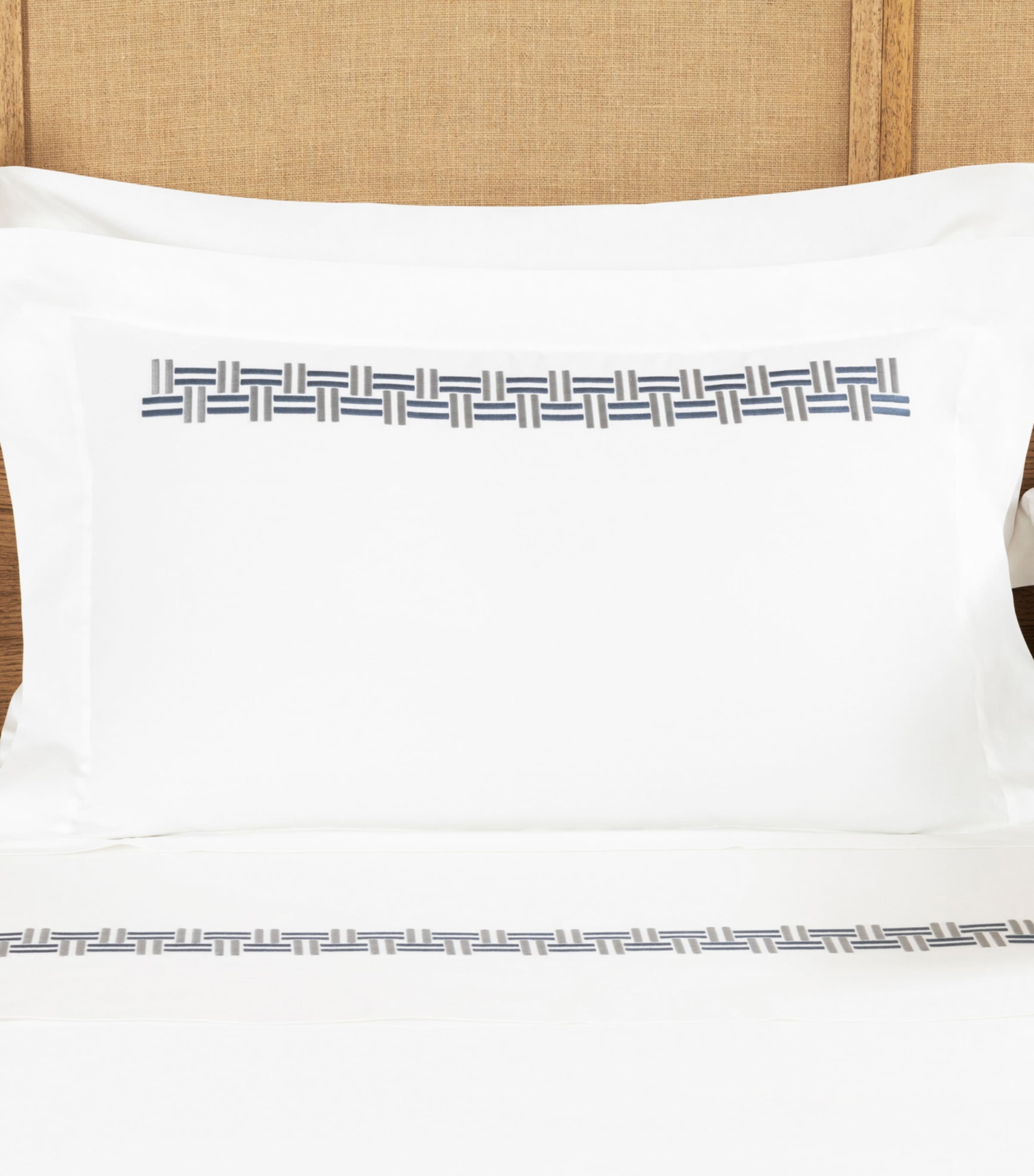 Basket Weave Oxford Pillow Sham (50cm x 70cm)