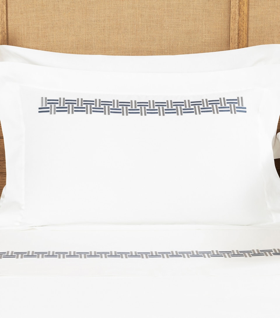 Basket Weave Oxford Pillow Sham (50cm x 70cm)