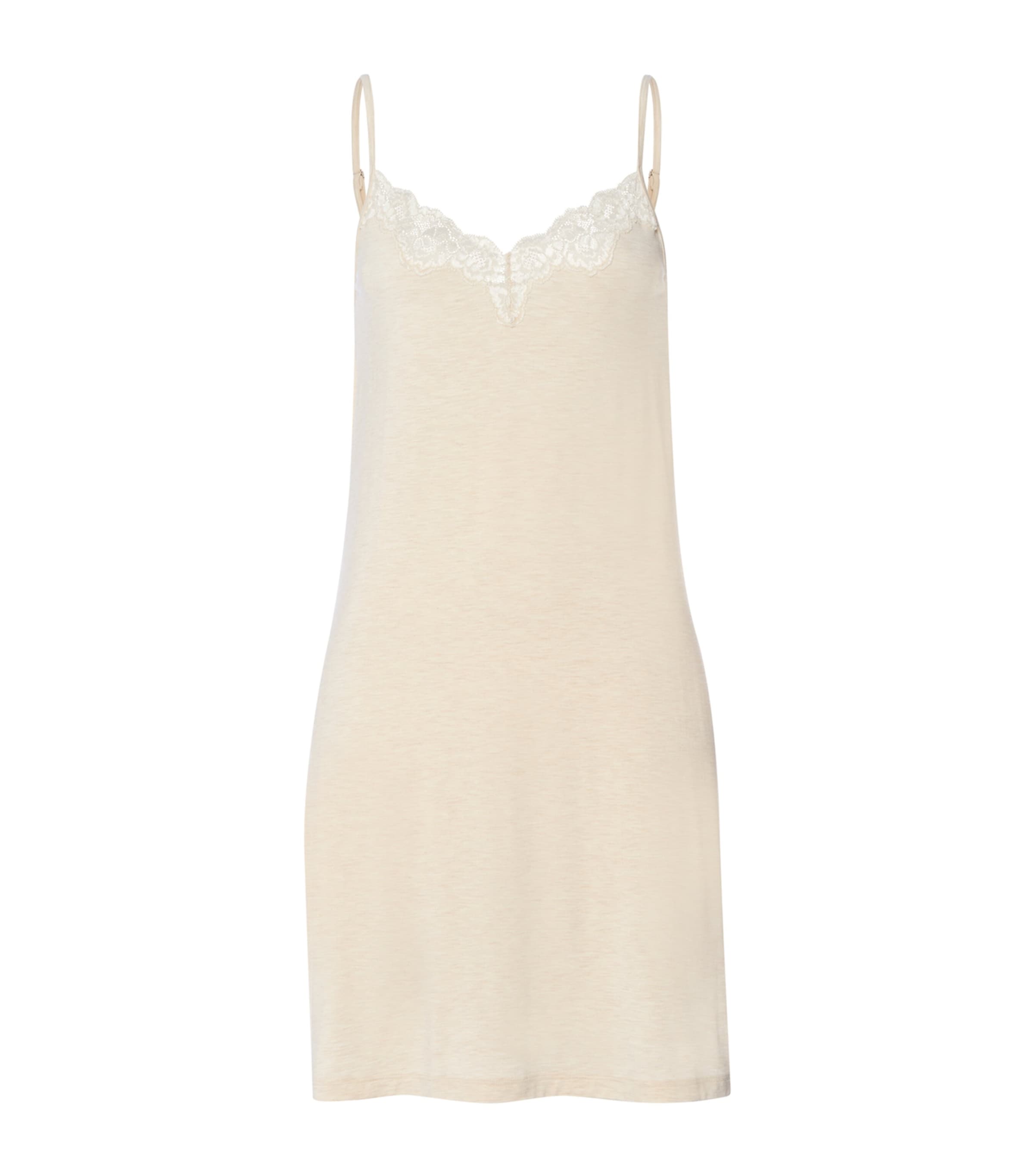 Lace-Trim Natural Elegance Nightdress